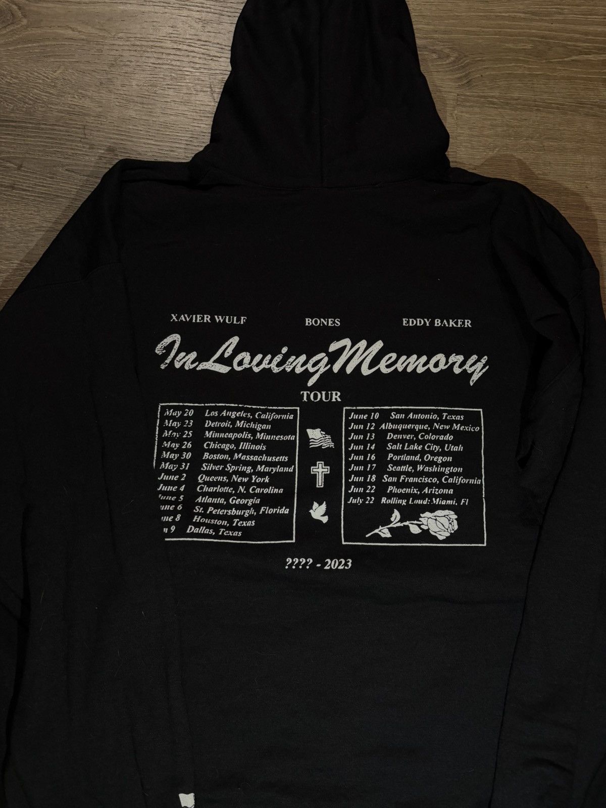 G59 Records IN LOVING MEMORY TOUR HOODIE BONES SESH XAVIER WULF XL Size US XL / EU 56 / 4 - 7 Thumbnail