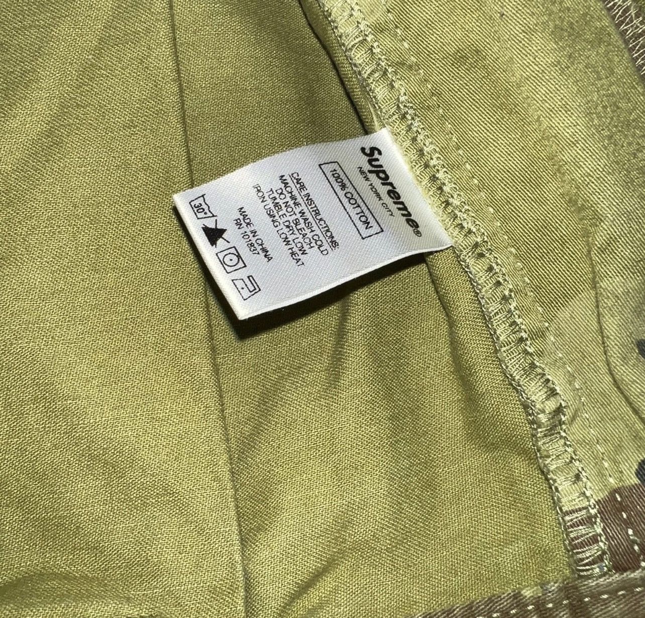 Supreme Supreme Mens Overdyed Camo Cargo Shorts Cotton Skater Grunge Size US 30 / EU 46 - 7 Thumbnail