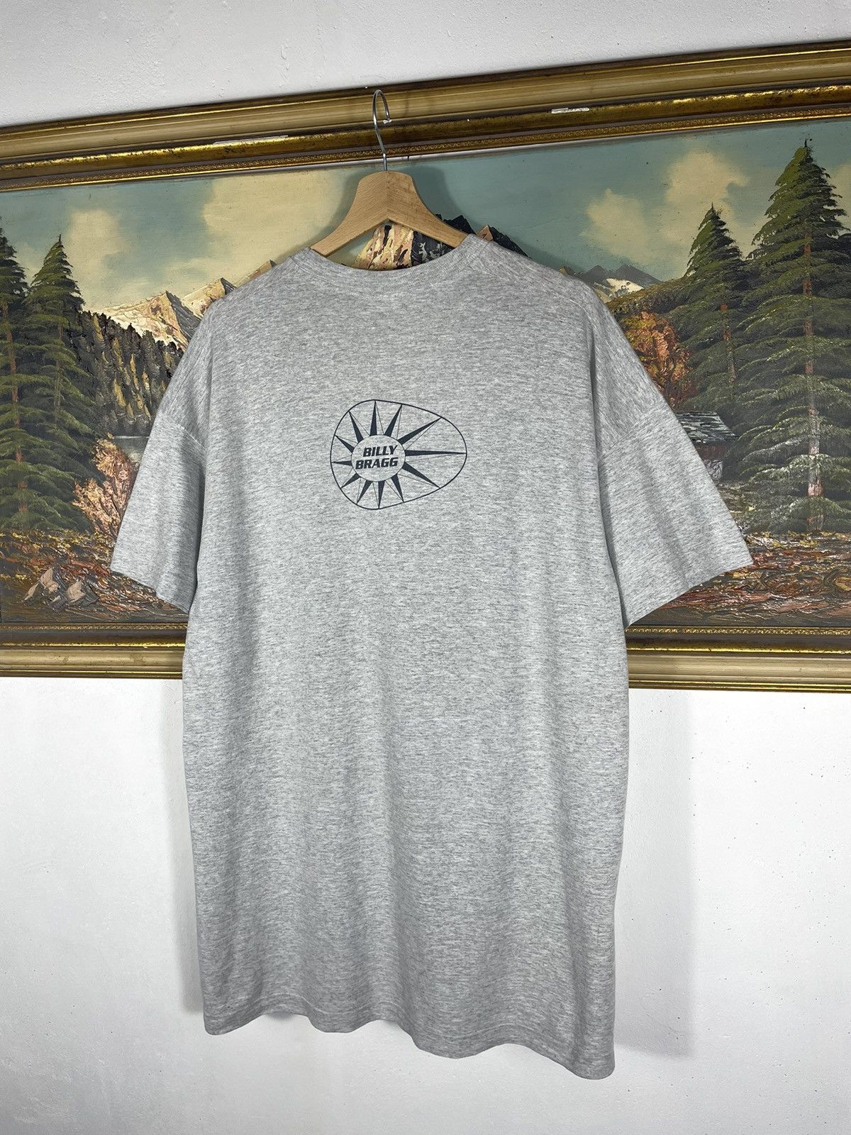 Band Tees × Vintage Vintage Retro 90s Billy Bragg “British Irony” T shirt Size US XL / EU 56 / 4 - 7 Thumbnail