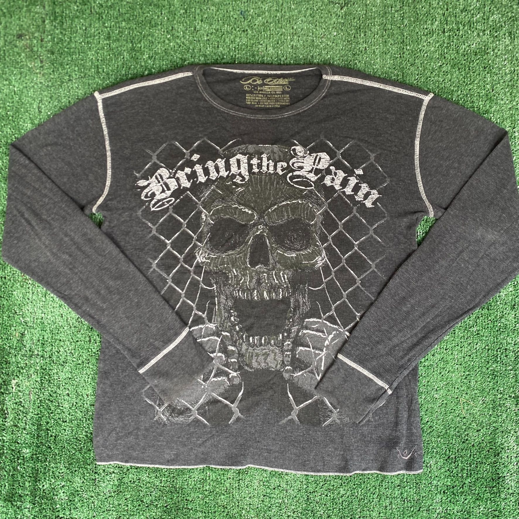 Affliction Vintage Y2K MMA Thermal Shirt UFC Skull Affliction Punk Tee Size US L / EU 52-54 / 3 - 1 Thumbnail