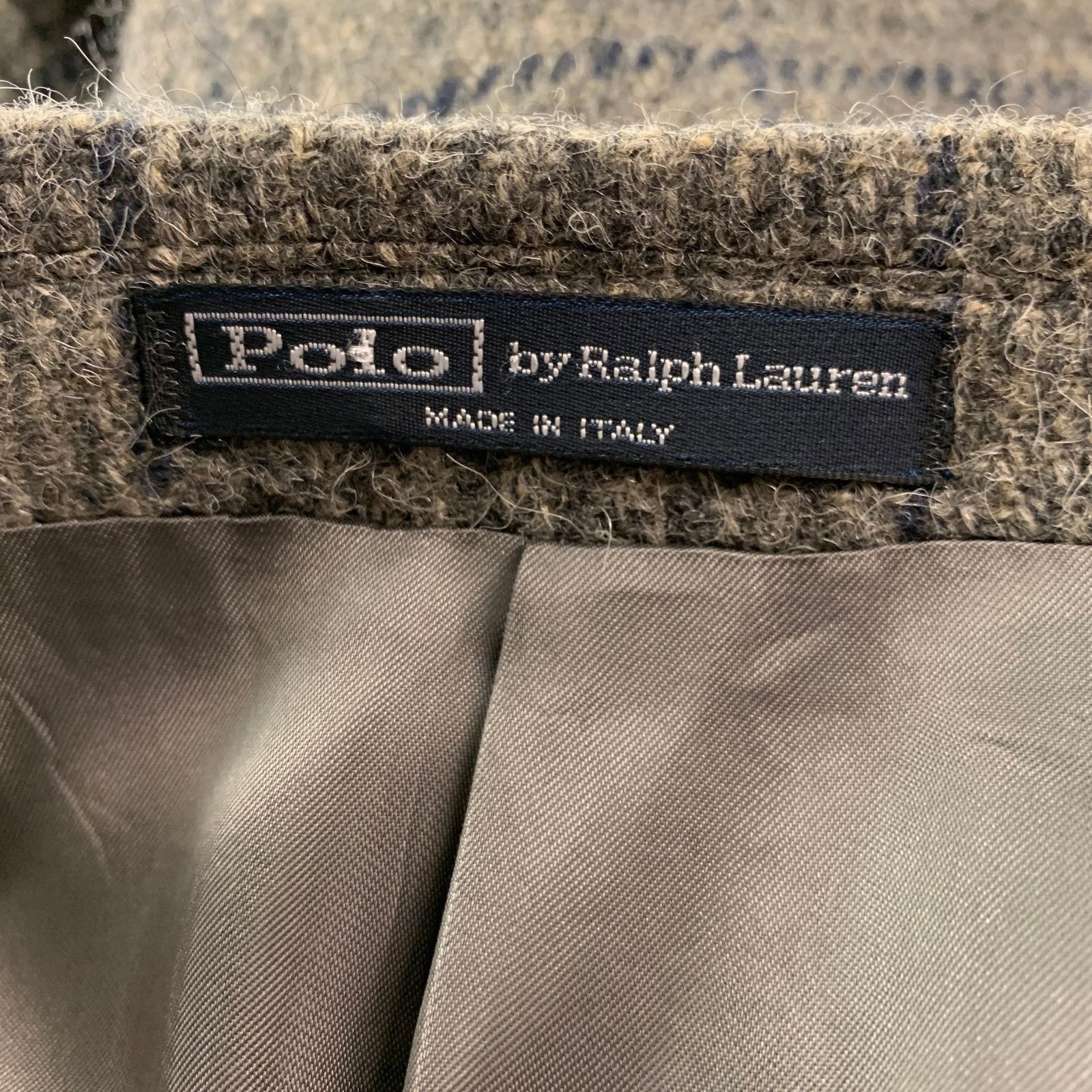 Polo Ralph Lauren POLO by RALPH LAUREN Regular Grey Navy Plaid Sport Coat Size 40R - 4 Thumbnail