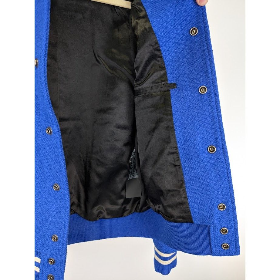 Saint Laurent Paris o1rshd1 Teddy Jacket in Blue Size US S / EU 44-46 / 1 - 18 Thumbnail