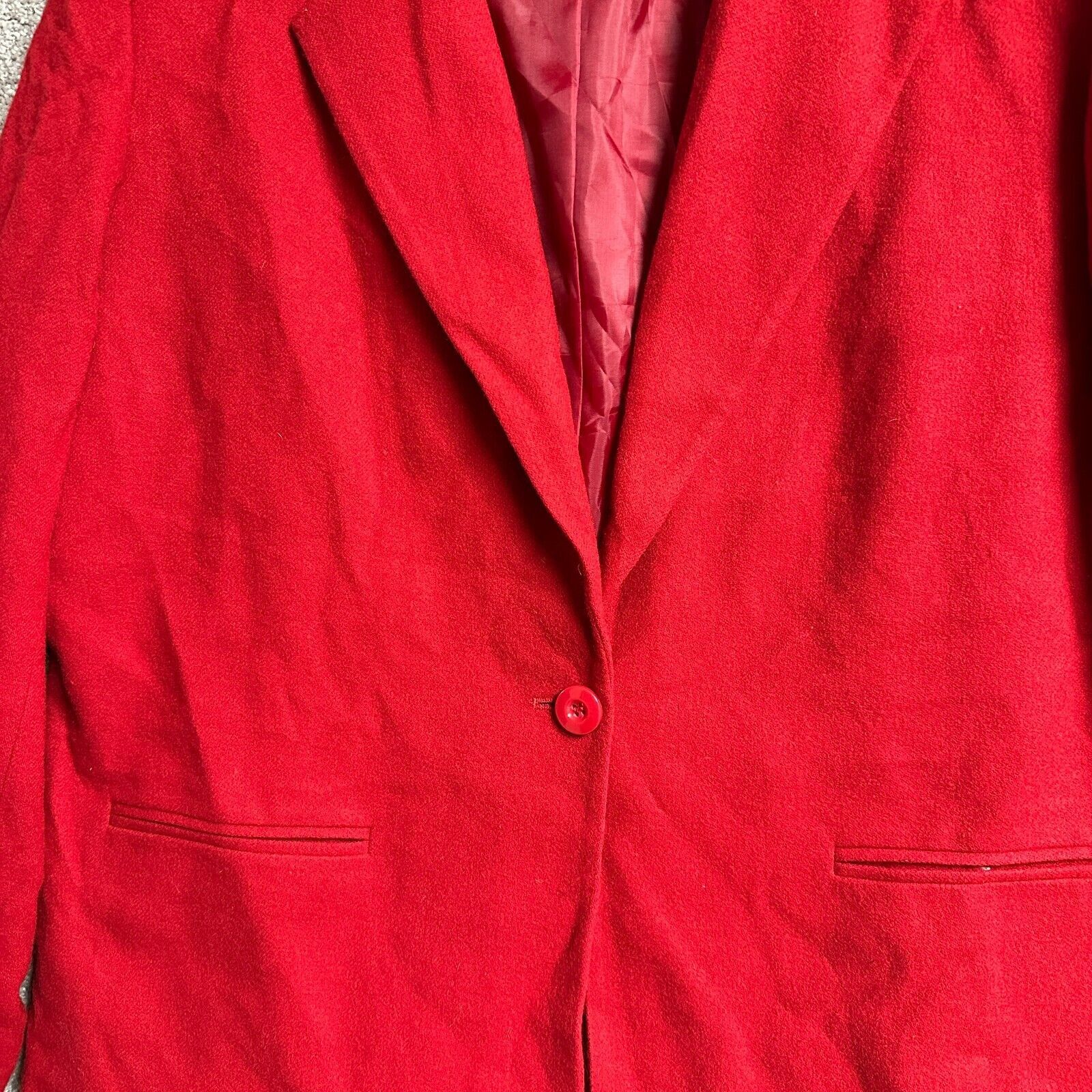 Other Requirements Blazer Women 14 Wool Blend Vintage 90s Office Size XL / US 12-14 / IT 48-50 - 3 Thumbnail
