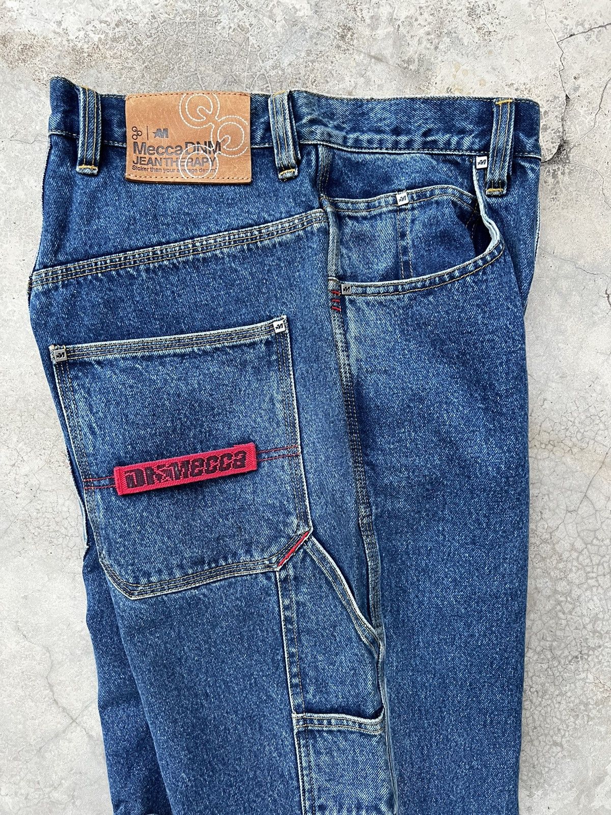 image of Hot Drops Vintage 90's Y2K Mecca Workwear Jeans Baggy in Blue, Men's (Size 28)