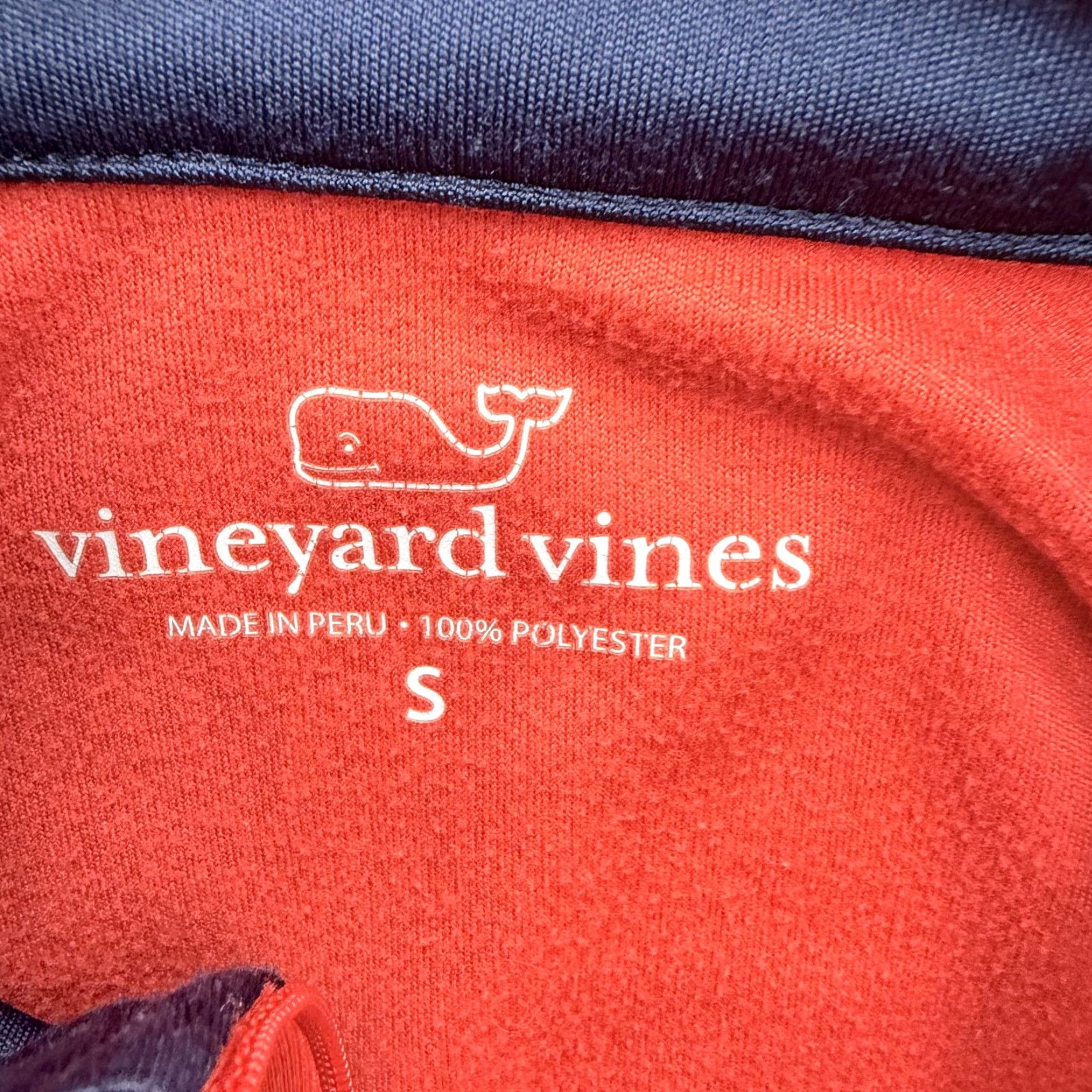 Vineyard Vines Vineyard Vines Pullover Mens Small Pink Colorblock 1/4 Zip Raglan Long Sleeve Mock Neck Size US S / EU 44-46 / 1 - 3 Thumbnail