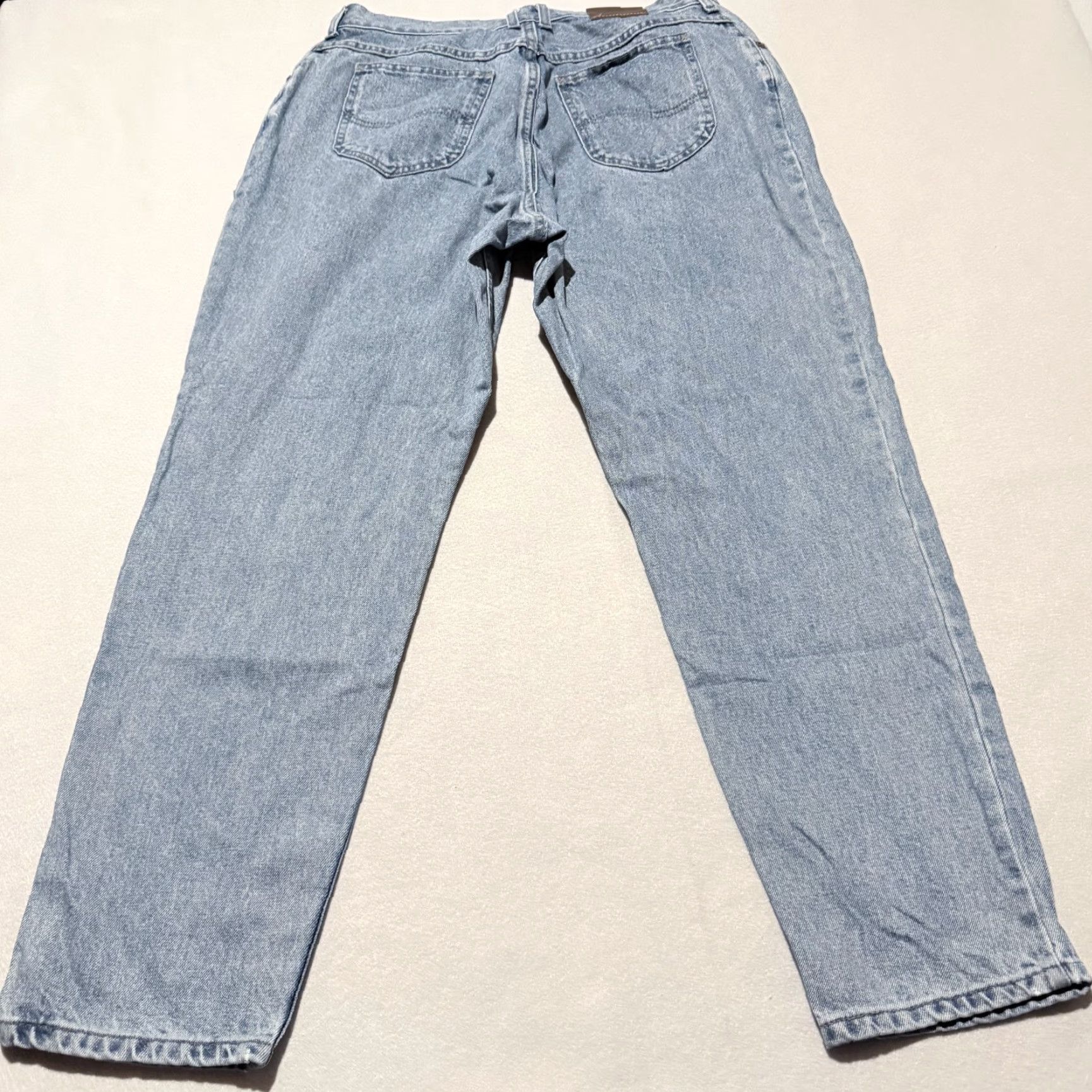 Lee VINTAGE Lee Jeans Women's Blue Denim High Rise Classic Pockets Straight Zip Fly - 32x29 Size 24" / US 00 / IT 34 - 2 Thumbnail