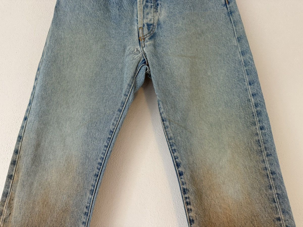 Off-White Blue Denim Jeans Distressed Hem Gradient Fade Size US 26 / EU 42 - 3 Thumbnail