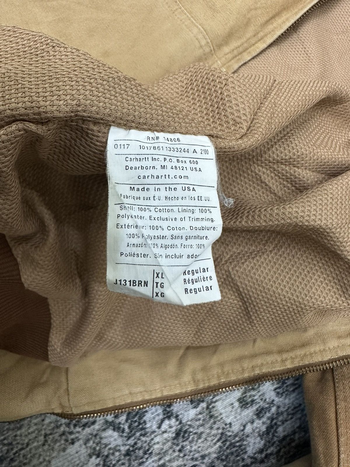 Carhartt Vintage Carhartt Hoodies Thick Jacket/ Made in USA Size US XL / EU 56 / 4 - 13 Thumbnail