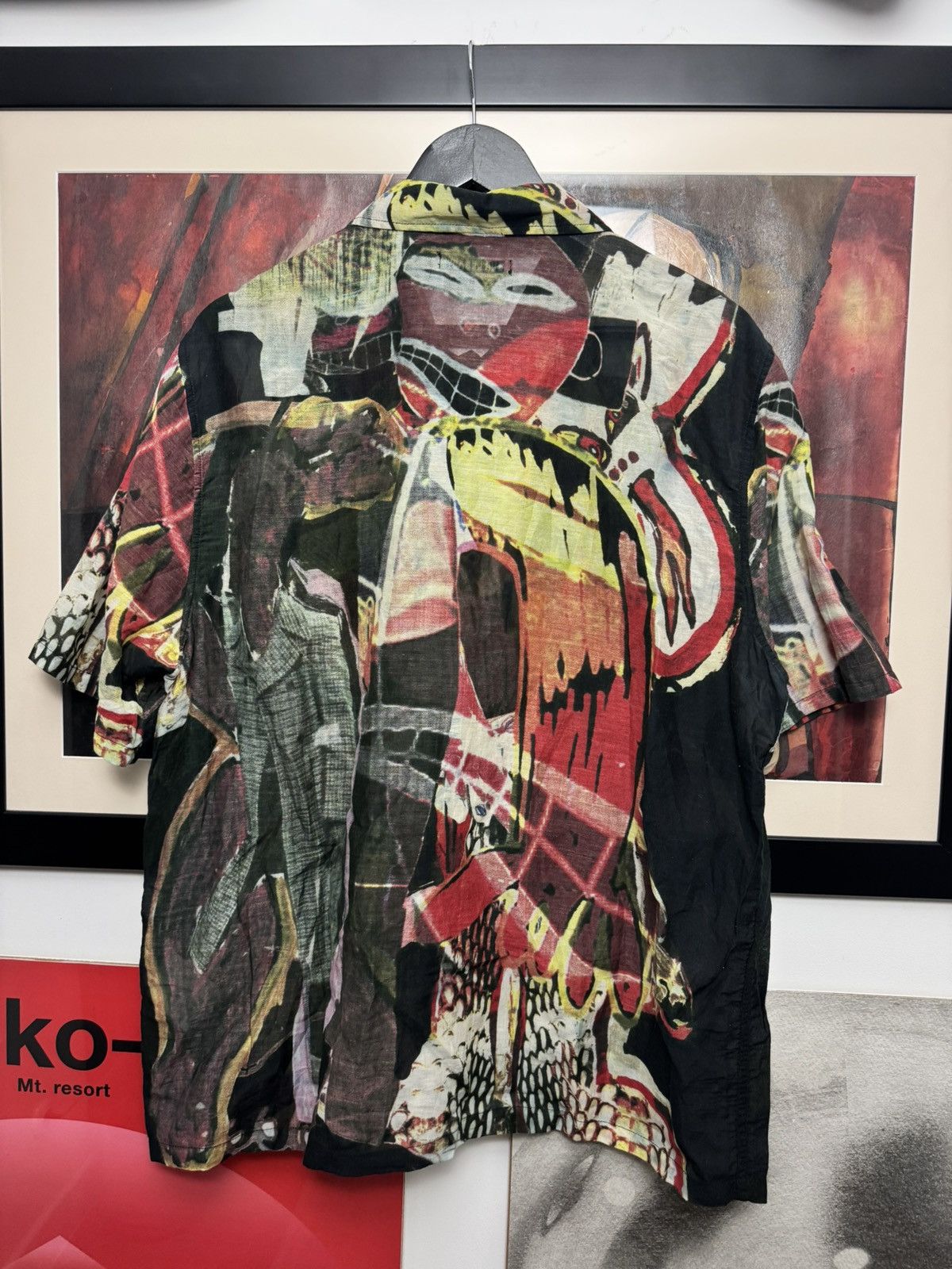 Our Legacy Our Legacy Box Shirt Fullprint Peace Crowd Avant Garde Rare Size US M / EU 48-50 / 2 - 2 Thumbnail