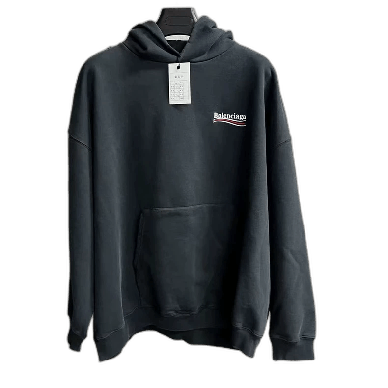 Balenciaga Balenciaga Black Logo Embroidered Hoodie Size US XXL / EU 58 / 5 - 1 Thumbnail