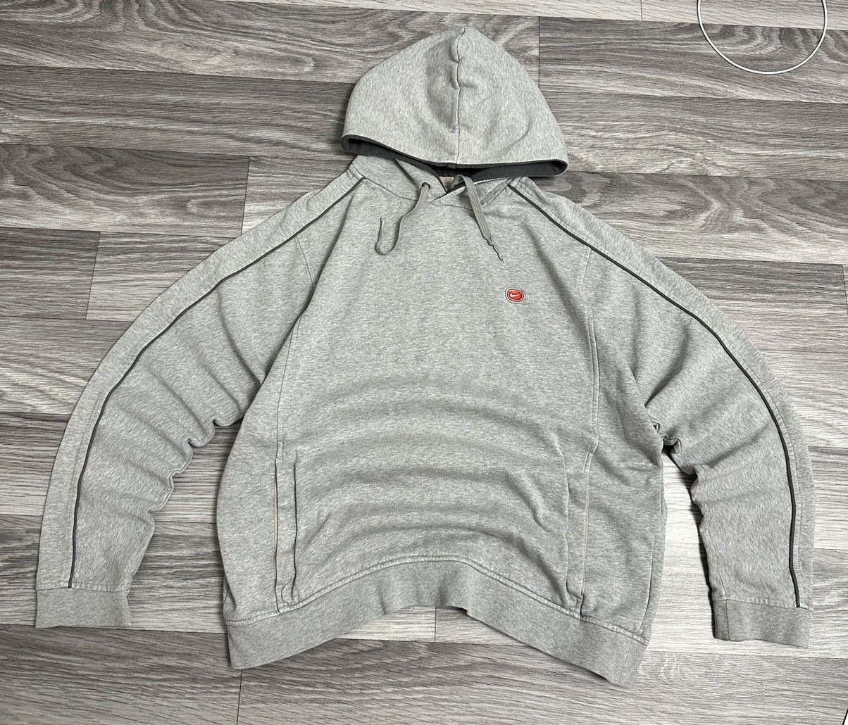 Nike Nike Cortez Vintage Grey Hoodie Big Logo Box Baggy Fit hype Size US L / EU 52-54 / 3 - 1 Thumbnail