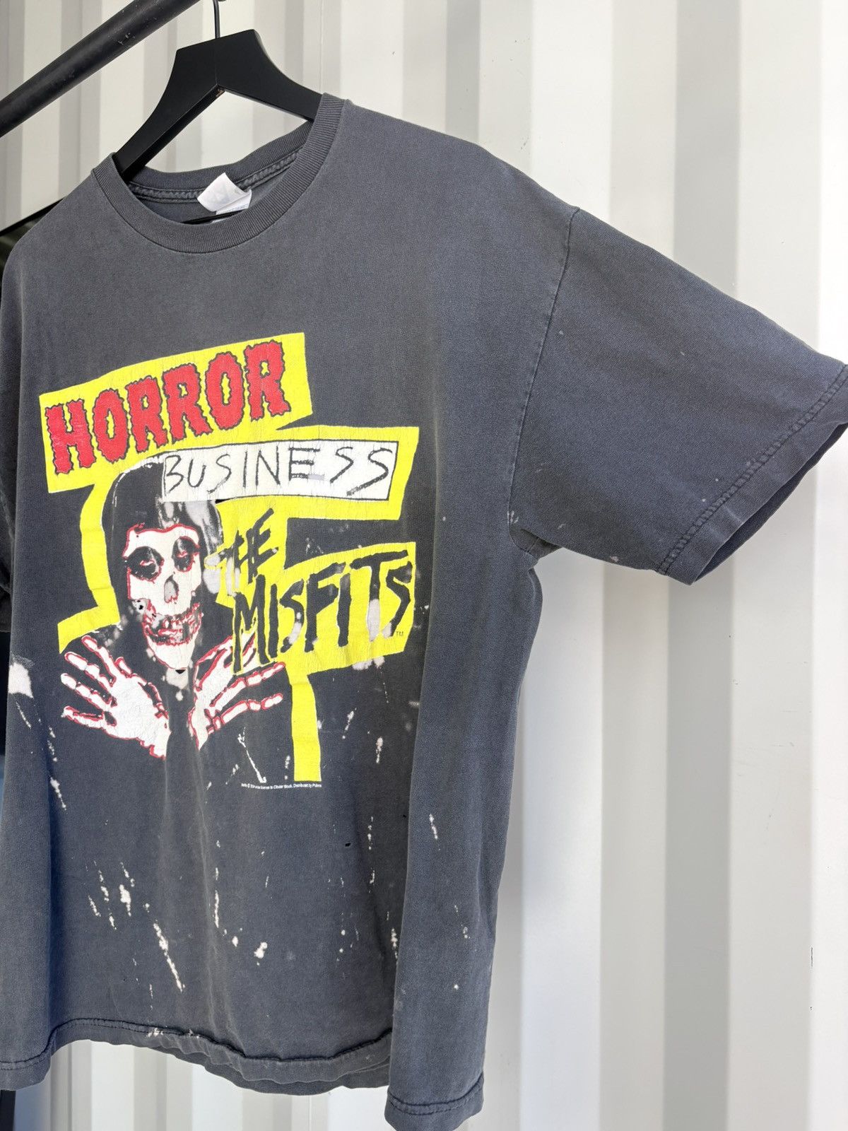 Band Tees Vintage Misfits Horror Biz ShirtDistressed Faded GRUNGE Size US XL / EU 56 / 4 - 2 Thumbnail