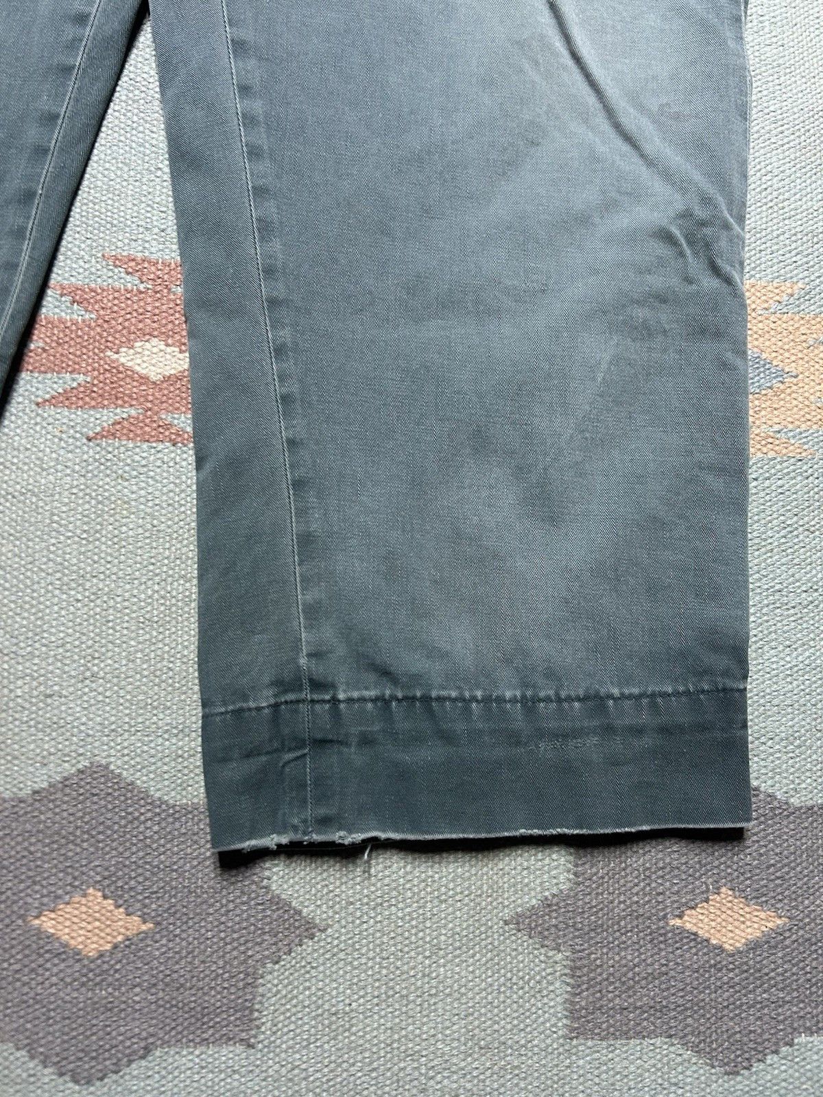 Vintage Vtg 1950s chino twill work pants sage green sail cloth 42x29 Size US 42 / EU 58 - 2 Thumbnail
