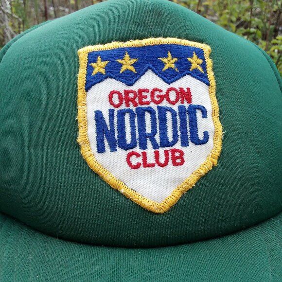 Vintage DS Vintage Oregon Nordic Club Patch Snap Trucker Hat Cap Size ONE SIZE - 2 Thumbnail