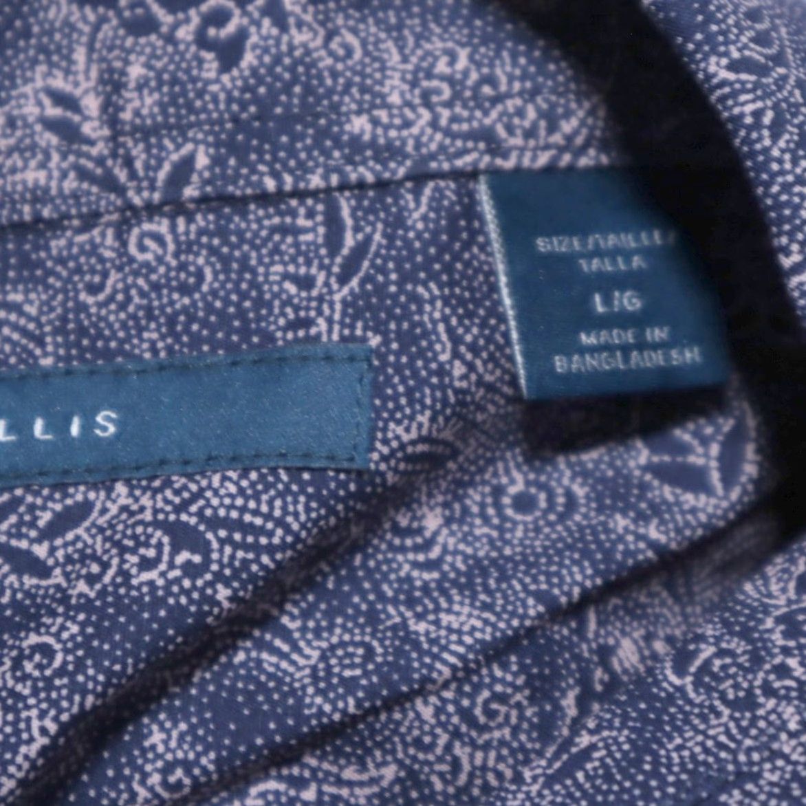 Perry Ellis Perry Ellis Cotton Paisley Long Sleeve Button Up Shirt Pink Men's L Shirt Size US L / EU 52-54 / 3 - 5 Thumbnail