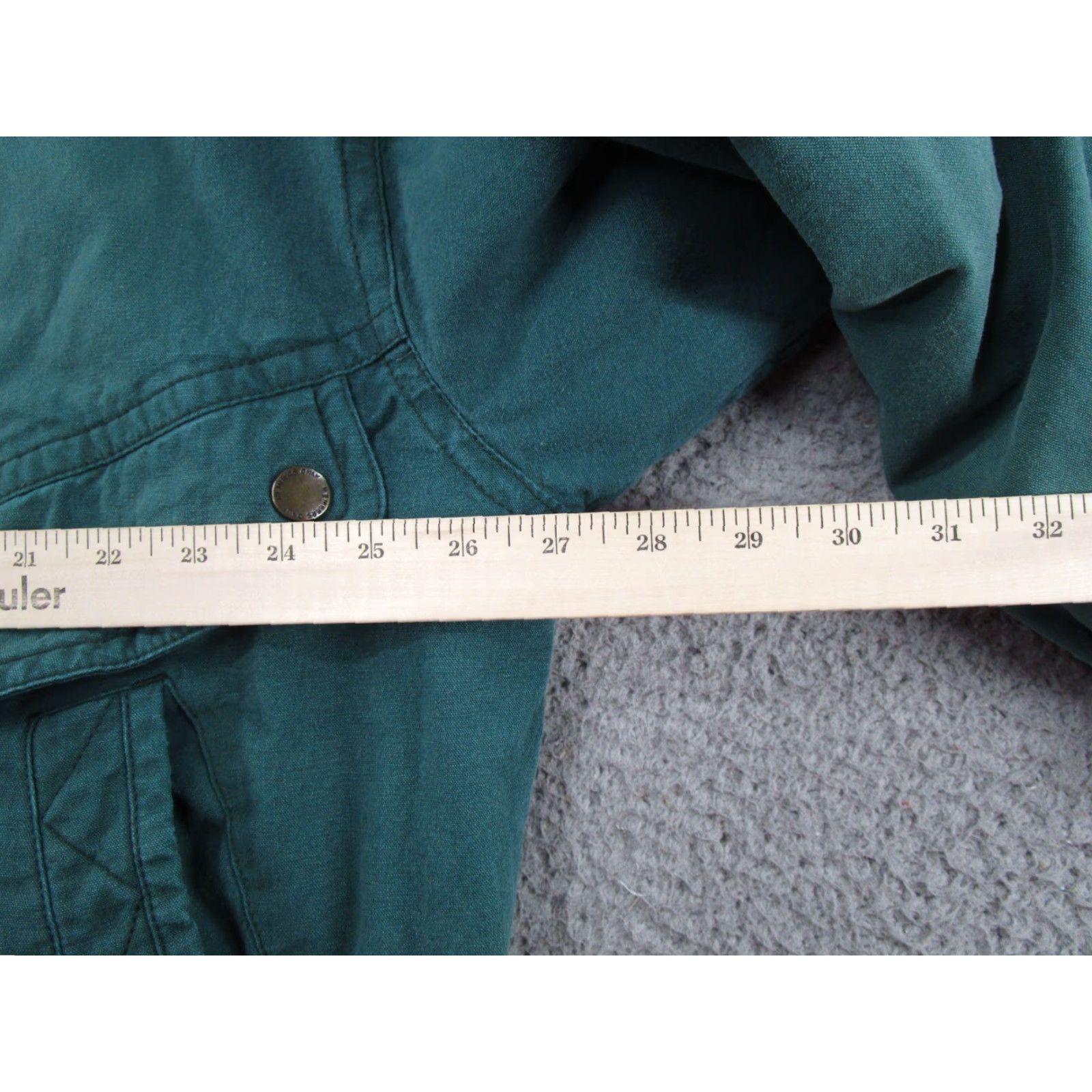 Members Only VINTAGE Members Only Jacket 90s Green Canvas Full Zip Size L Men Size US L / EU 52-54 / 3 - 6 Thumbnail