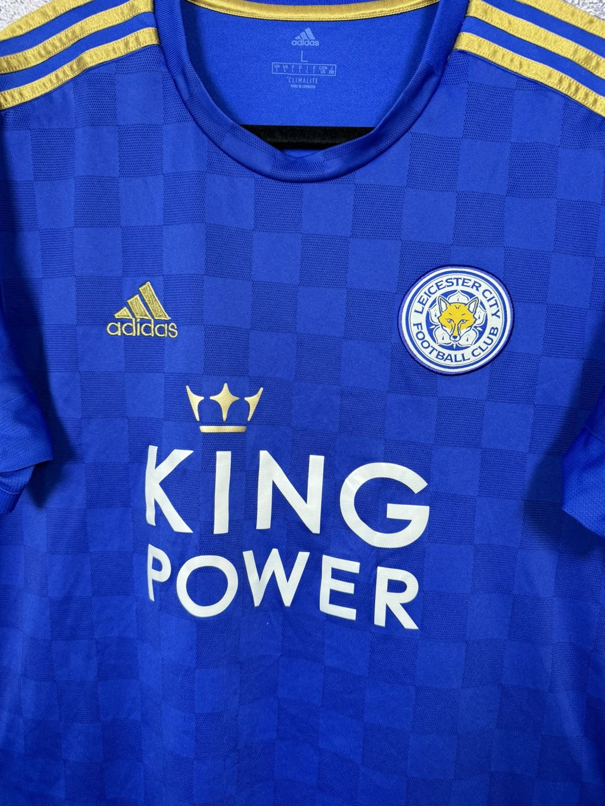 Adidas Vintage Leicester City 2018/19 Adidas Soccer Jersey Size US L / EU 52-54 / 3 - 6 Thumbnail