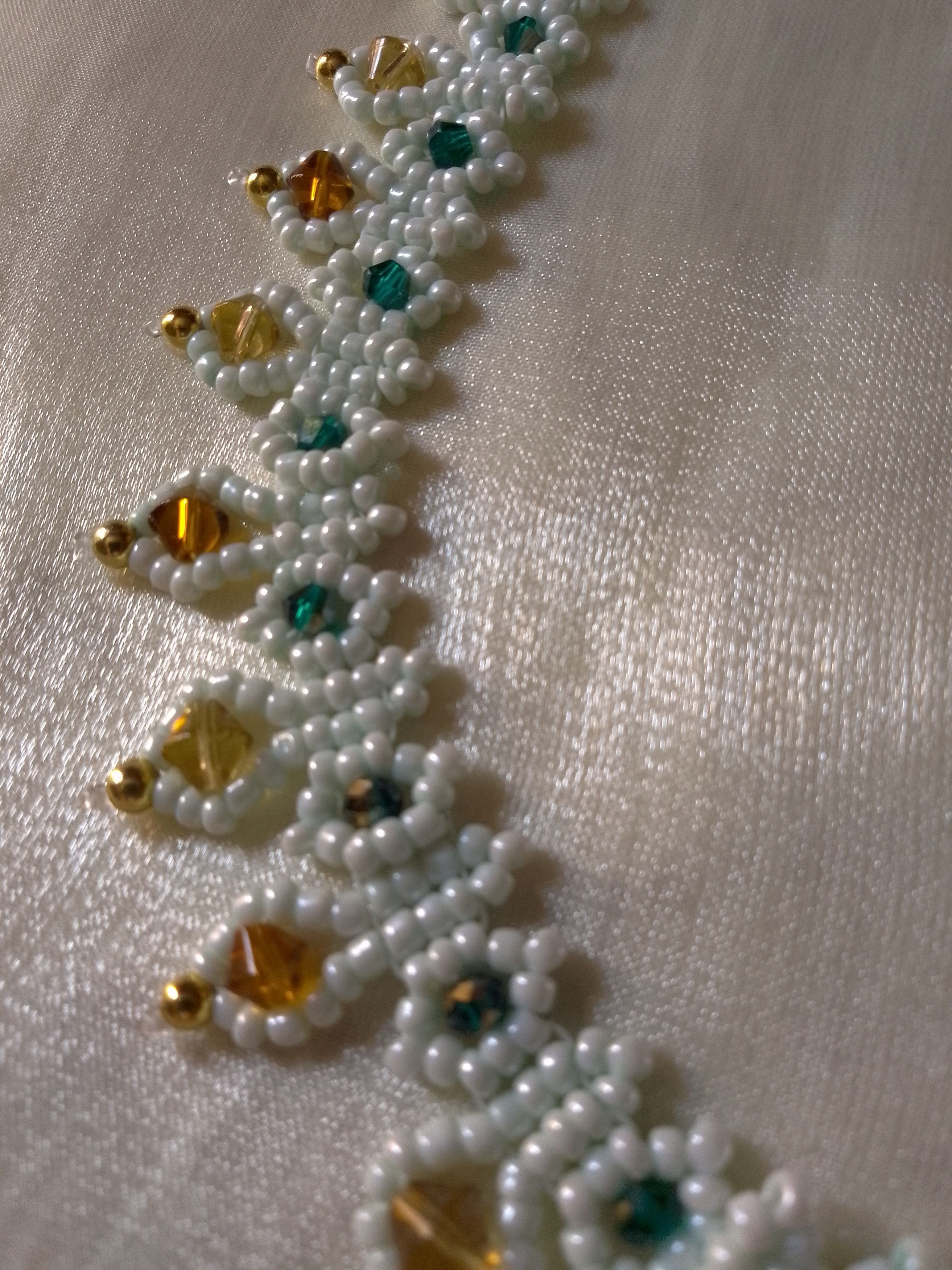 Handmade Glamour necklace choker naturale Green jade gemstones Size ONE SIZE - 8 Thumbnail