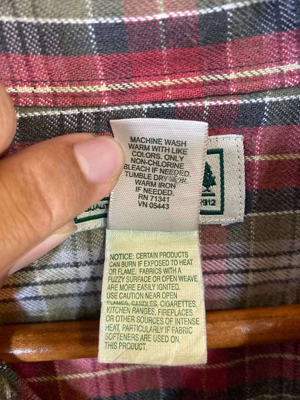 Flannel ll bean flannel shirt nice design Size US M / EU 48-50 / 2 - 6 Thumbnail