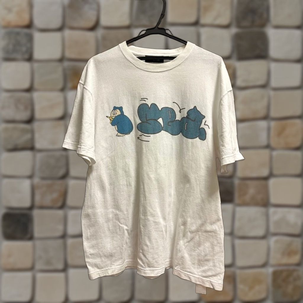 Vintage WIND Snorlax Collab T-Shirt White L Men's Pokemon Shirt Wool? Size US L / EU 52-54 / 3 - 1 Thumbnail