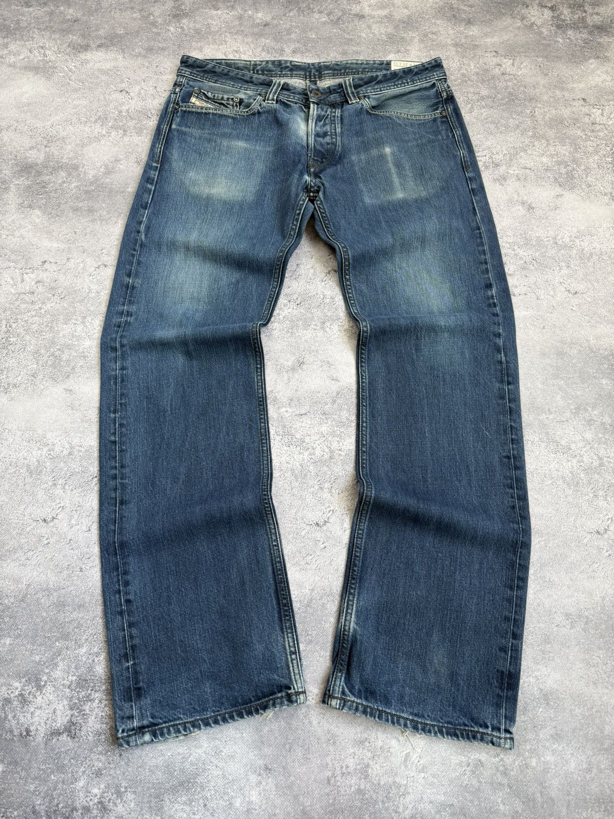 Diesel Vintage Diesel Jeans Flared Baggy Denim 90s Y2K Rare Size US 33 - 1 Thumbnail