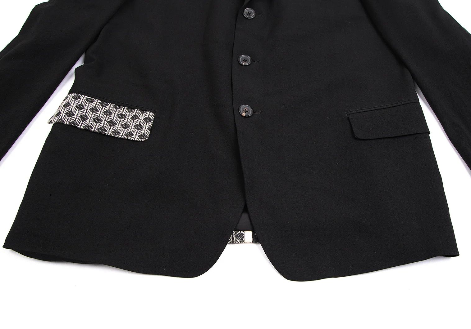 Yohji Yamamoto Yohji Yamamoto Japanese Fabric Wool Gabardine Jacket Size US S / EU 44-46 / 1 - 10 Thumbnail