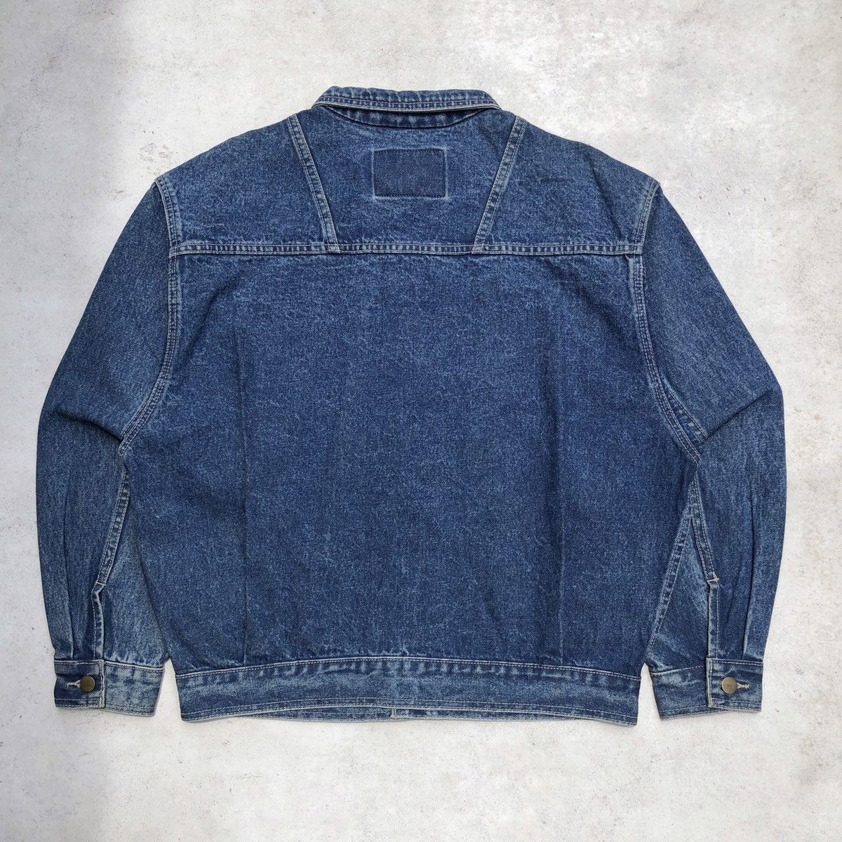 Levi's Vintage Clothing × Vintage × Wrangler Vtg Wrangler denim jacket boxy fit Size US L / EU 52-54 / 3 - 7 Thumbnail