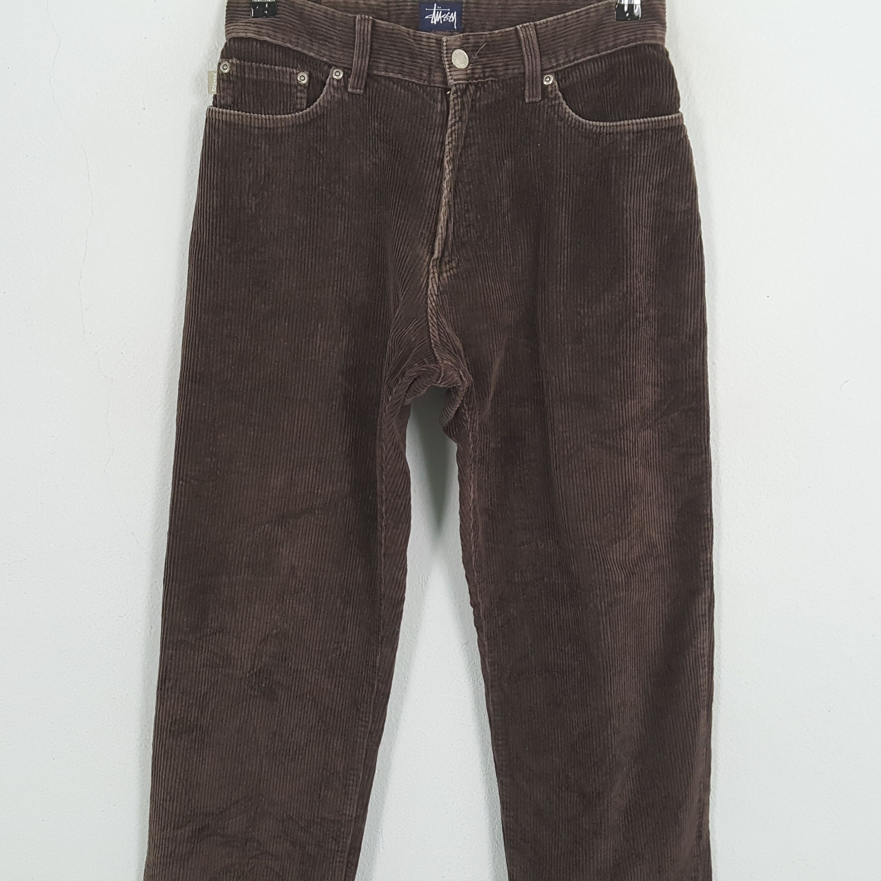 Stussy × Vintage STUSSY Streetwear Custom Art Corduroy Pant Size US 27 - 5 Thumbnail