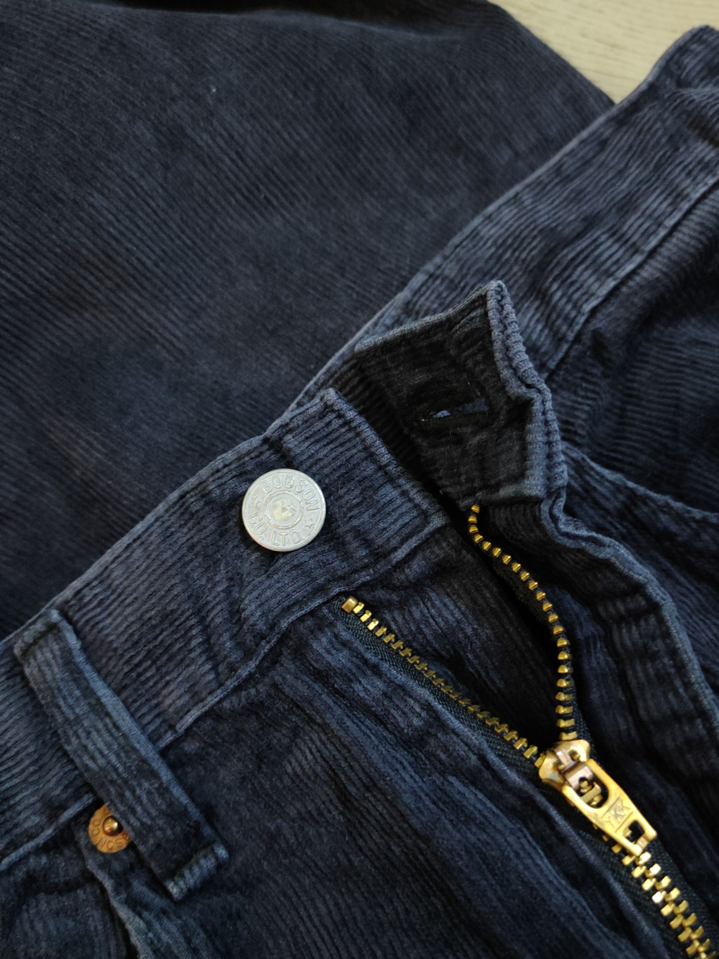 Vintage Bobson Dark Blue faded vintage cargo Corduroy Pants #S1560 Size US 28 / EU 44 - 13 Thumbnail