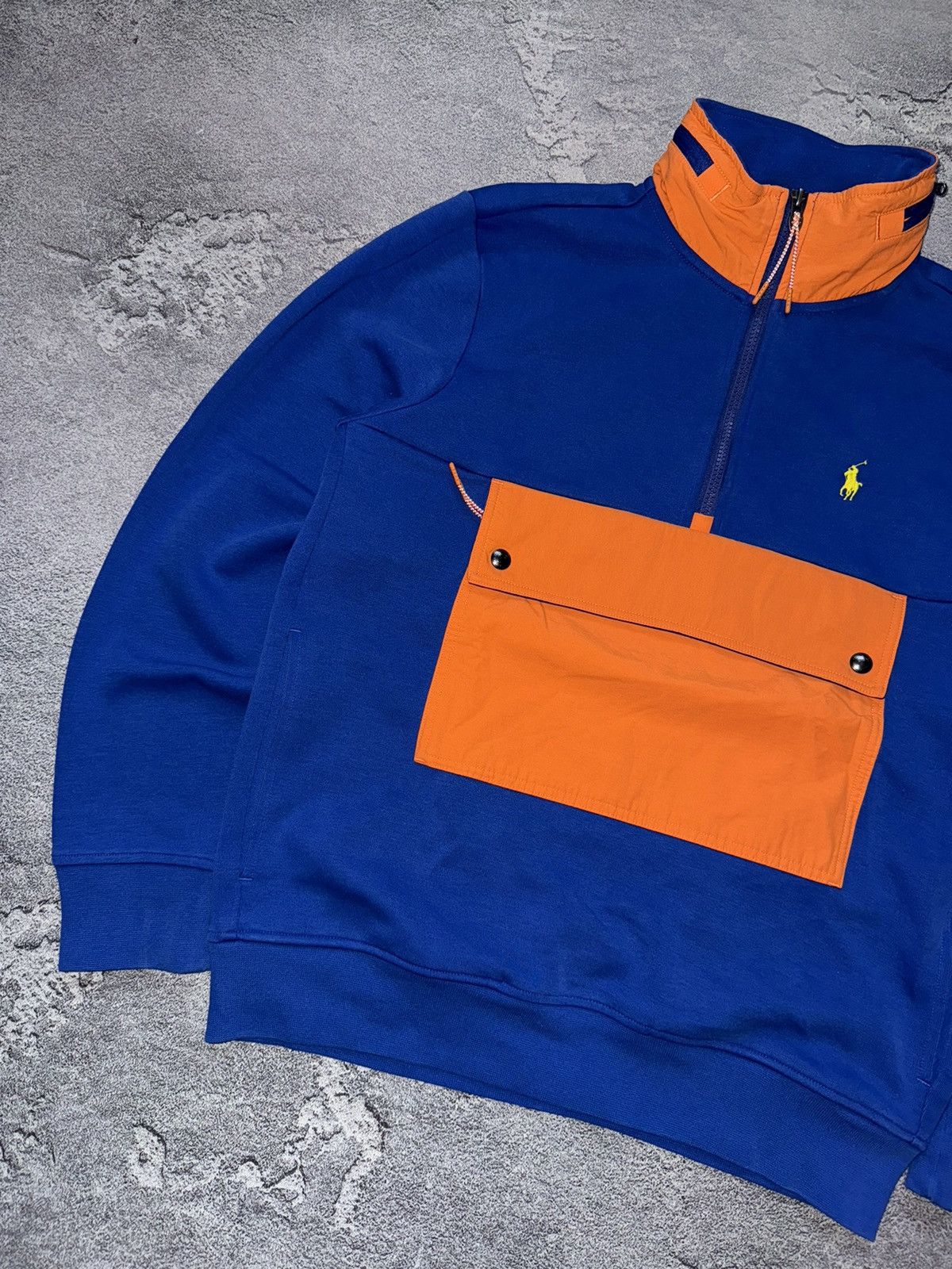 Polo Ralph Lauren × Vintage Polo Ralph Lauren hybrid 1/4 zip sweatshirt hoodie pullover Size US S / EU 44-46 / 1 - 11 Thumbnail