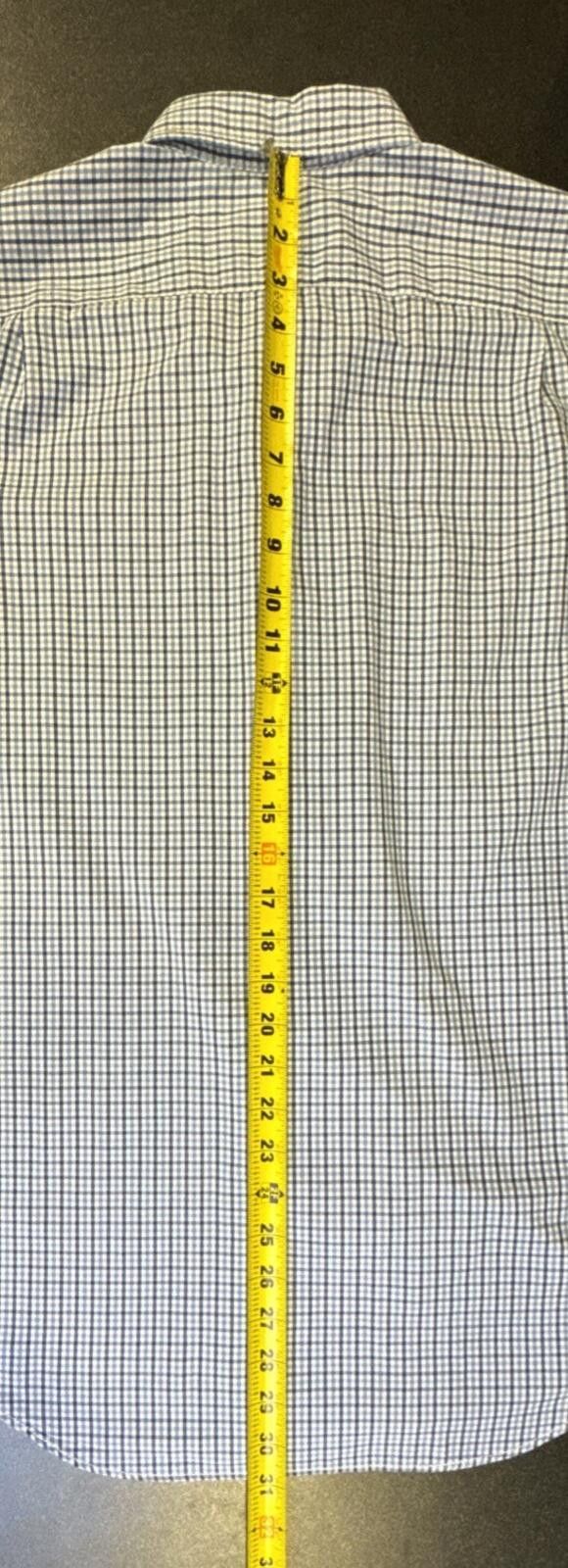 Nautica Nautica Shirt Men's Medium Blue Plaid LS Button Down (642) Size US M / EU 48-50 / 2 - 9 Thumbnail