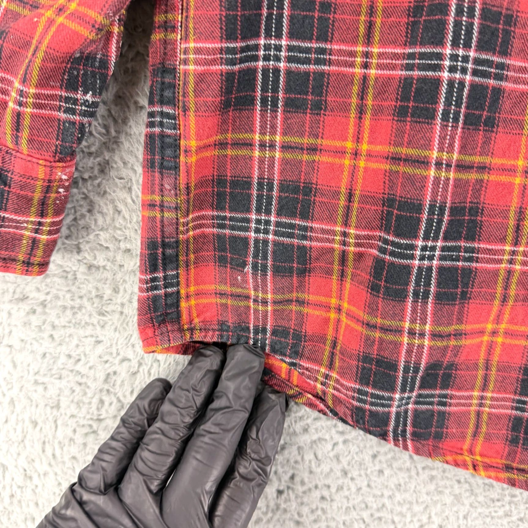 Vintage Duluth Trading Co. Button-Down Shirt Mens Large Red Plaid Flannel Long Sleeve Size US L / EU 52-54 / 3 - 2 Thumbnail