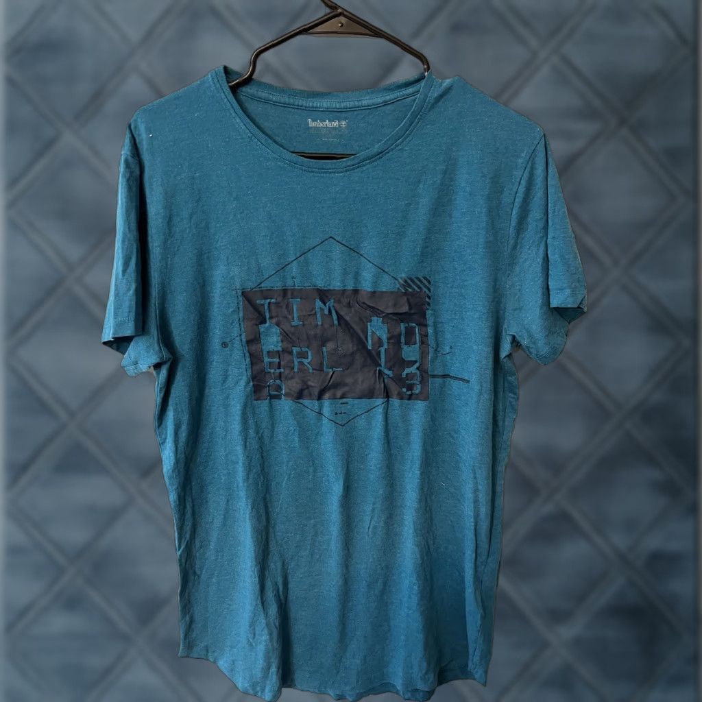 Timberland VINTAGE Timberland T-Shirt Knit Crewneck Mens Medium Blue Solid Short Sleeve Cotton Classic Size US M / EU 48-50 / 2 - 1 Thumbnail