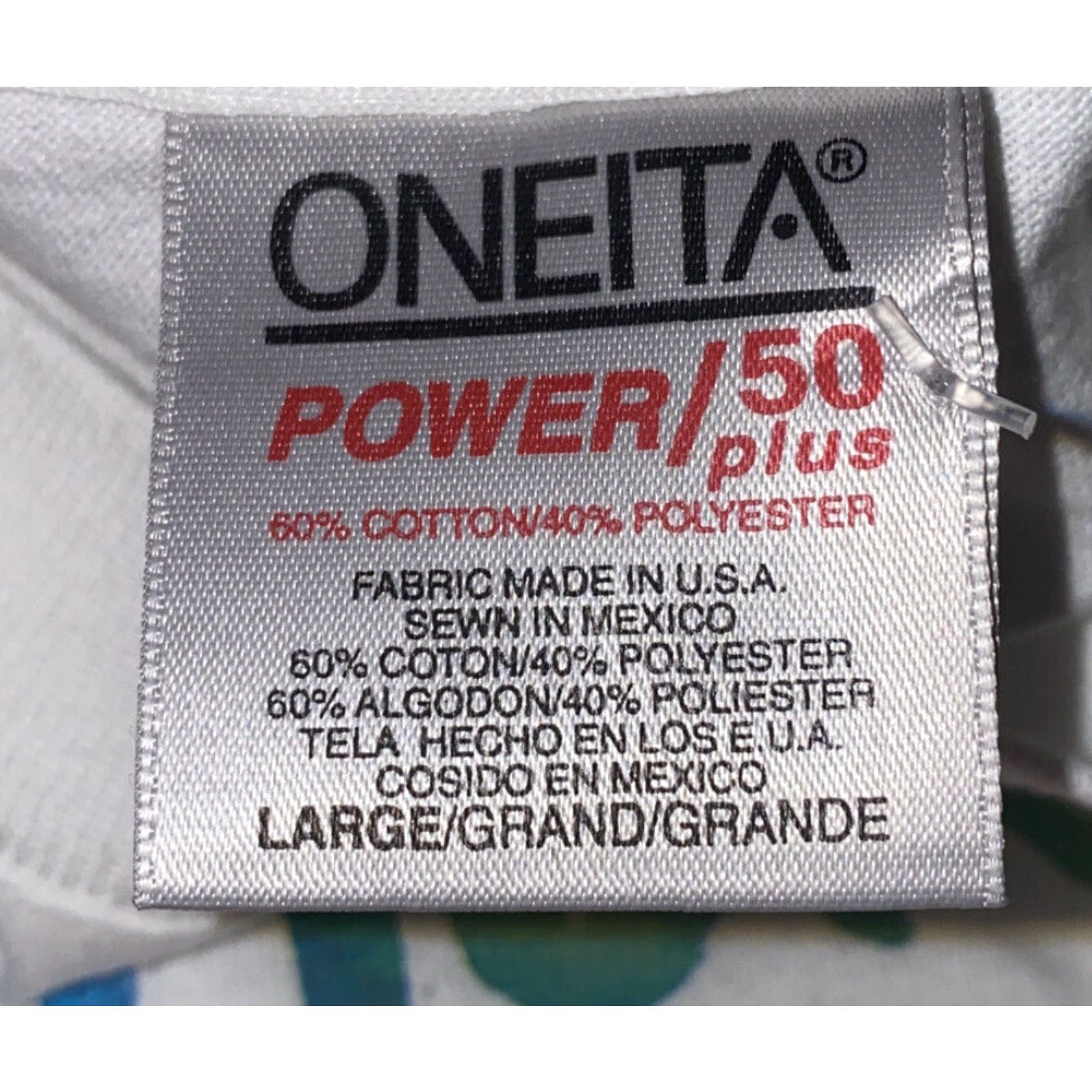 Vintage Oneita Power/50 Womens White Short Sleeve T-Shirt L Mothers Love Size L / US 10 / IT 46 - 4 Thumbnail