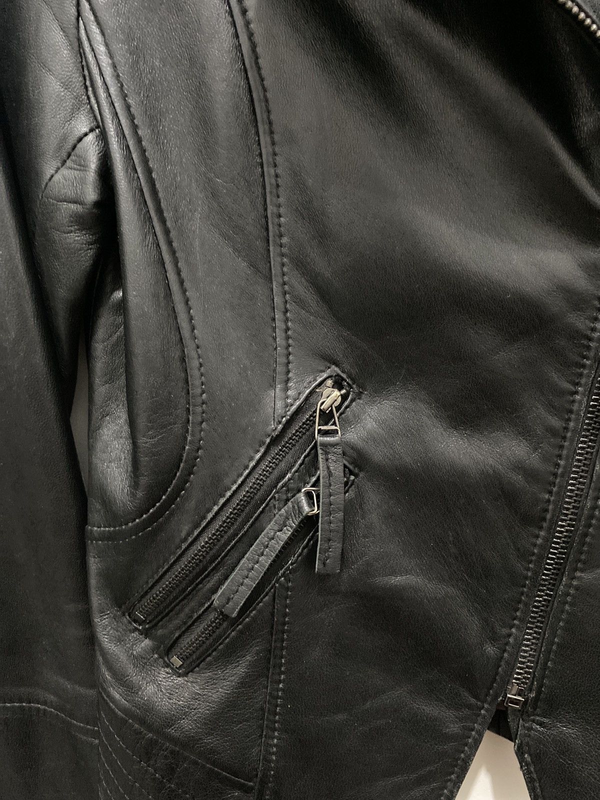 14th Addiction Japanese Brand On&On Leather Biker Jacket Vkei LGB Kmrii Size US S / EU 44-46 / 1 - 6 Thumbnail