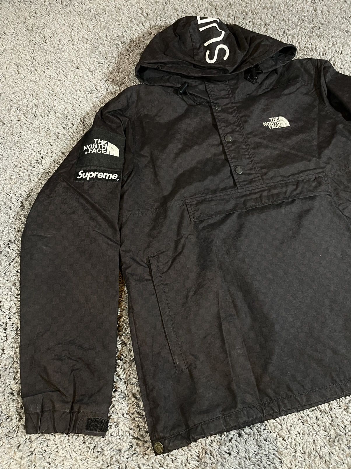 Supreme × The North Face 2011SS Supreme X TNFCheckered Windbreaker Jacket Black Size US M / EU 48-50 / 2 - 4 Thumbnail