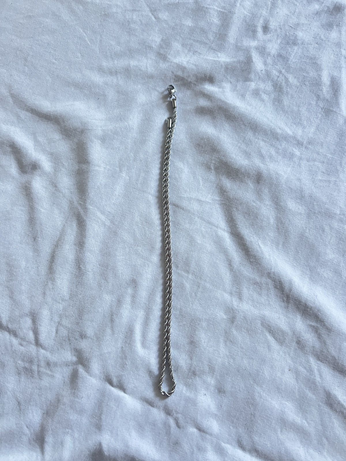Vintage Stainless steel silver chain Size 40 - 5 Thumbnail