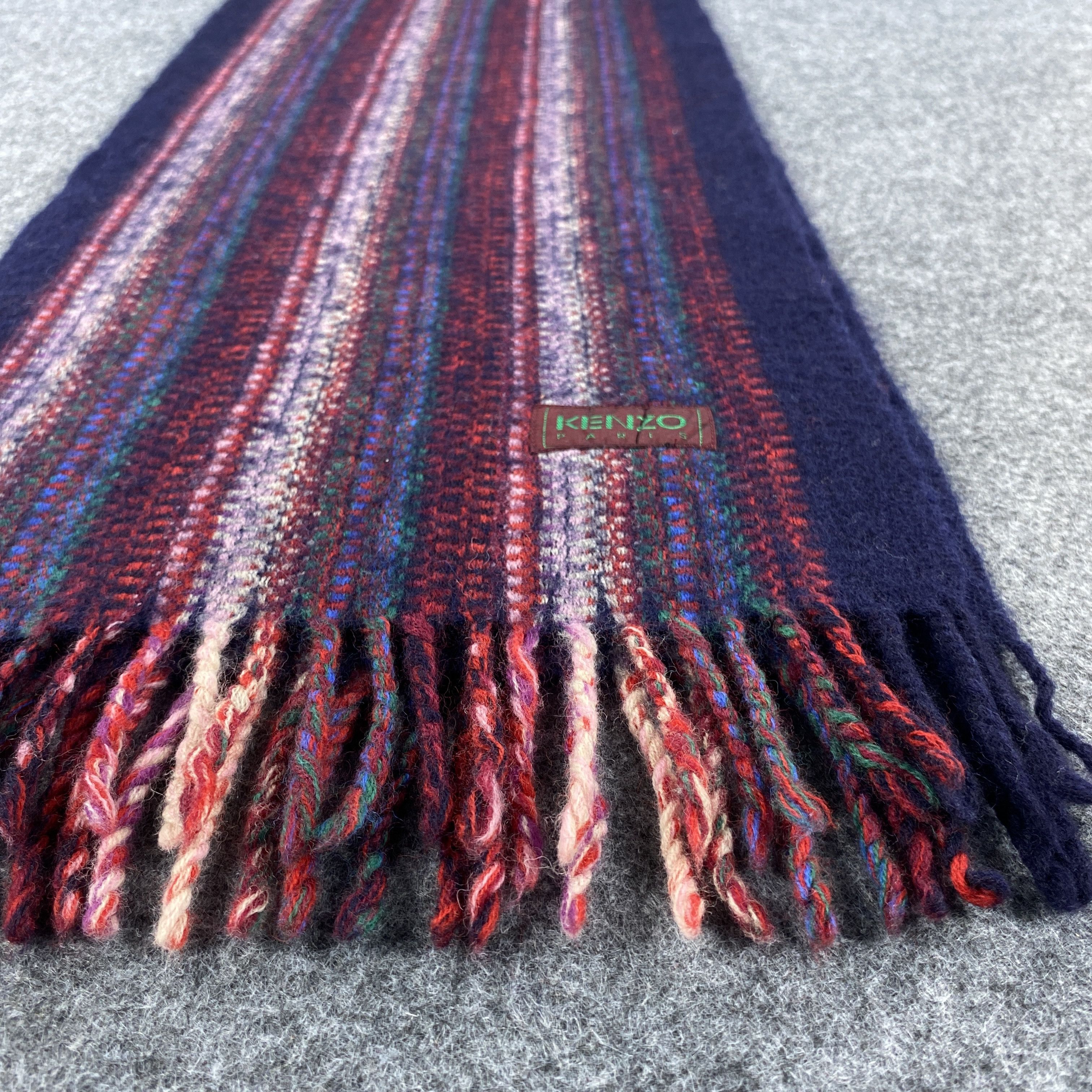 Kenzo × Vintage Kenzo Scarf # Muffler # Neckwear # z # D520 Size ONE SIZE - 6 Thumbnail
