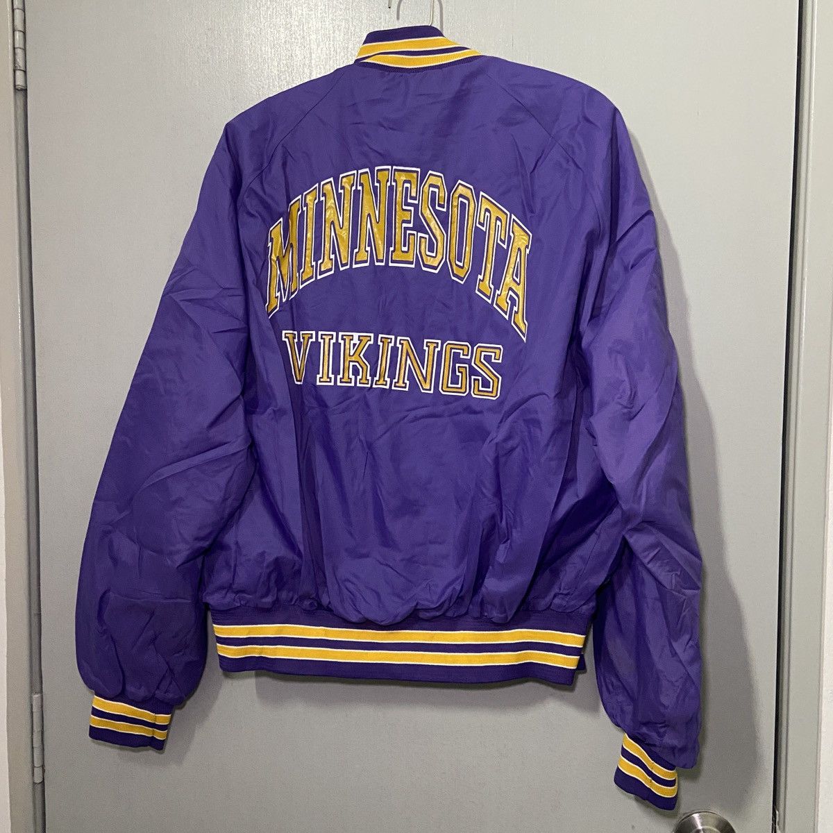 Chalk Line × NFL × Vintage Vintage 80s NFL Vikings Minnesota Coach Varsity Jacket L Size US L / EU 52-54 / 3 - 4 Thumbnail