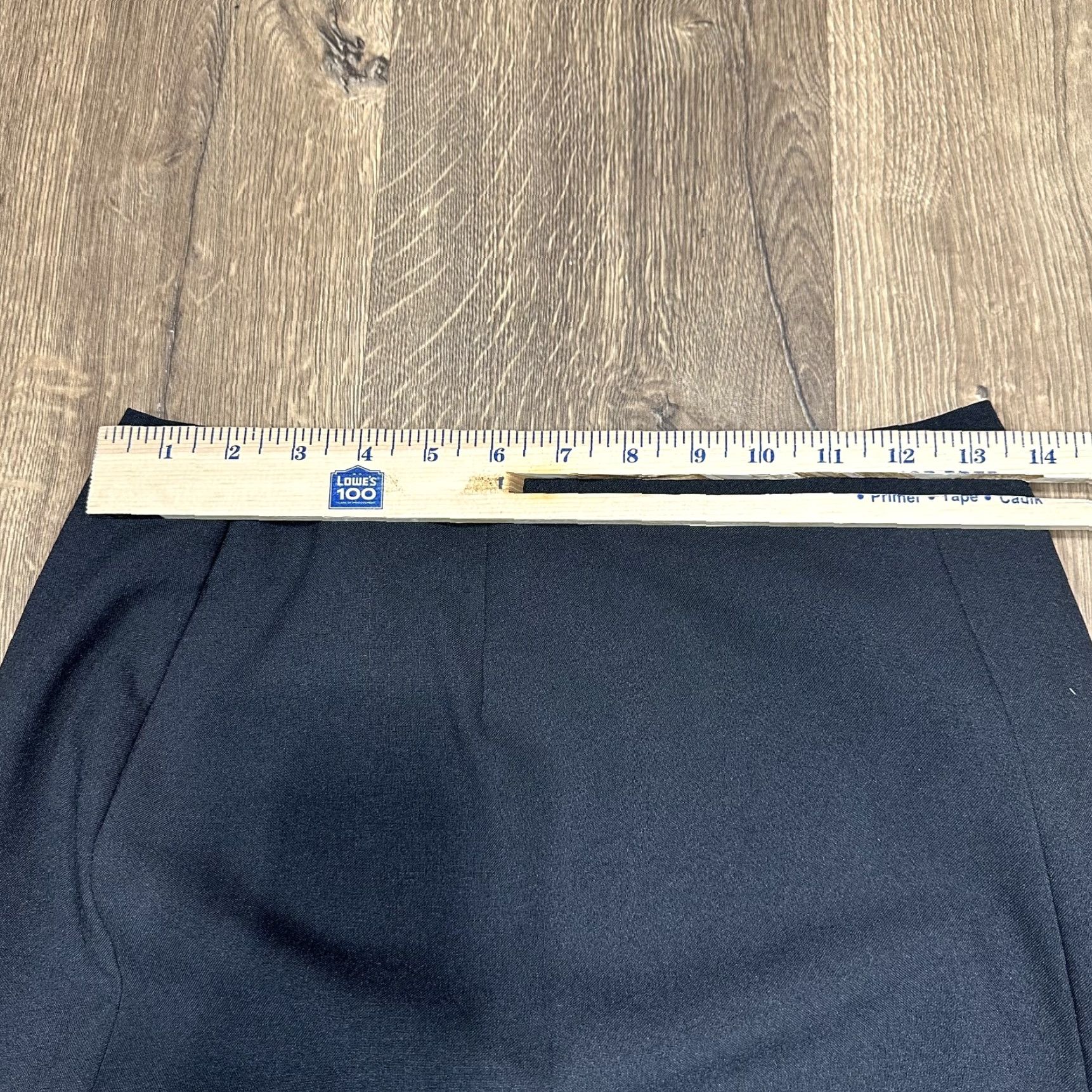 Vintage Women's HeartSoul Black Long Skirt Slit Solid Size 7 Straight Pencil, Casual Party/Cocktail, Polyester, Womens Size 28" / US 6 / IT 42 - 2 Thumbnail