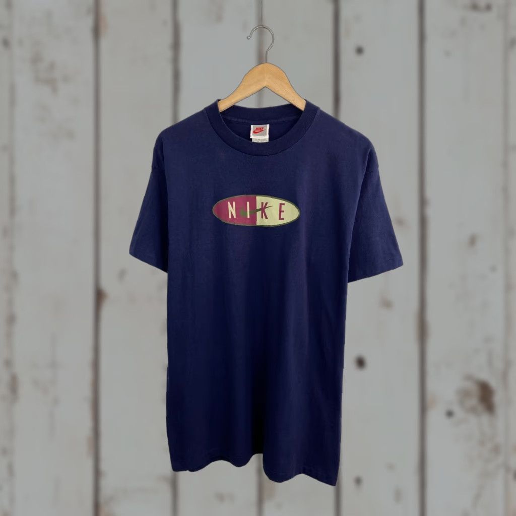 Nike VINTAGE Nike T-Shirt 90s Made in USA XL Blue Men's Size US XL / EU 56 / 4 - 1 Thumbnail