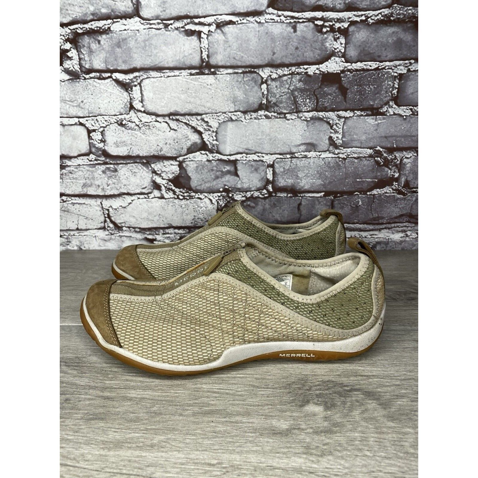 Merrell Merrell Lorelei Zip Deep Tan Synthetic Sneakers Shoes Women Size US 9 / IT 39 - 16 Thumbnail