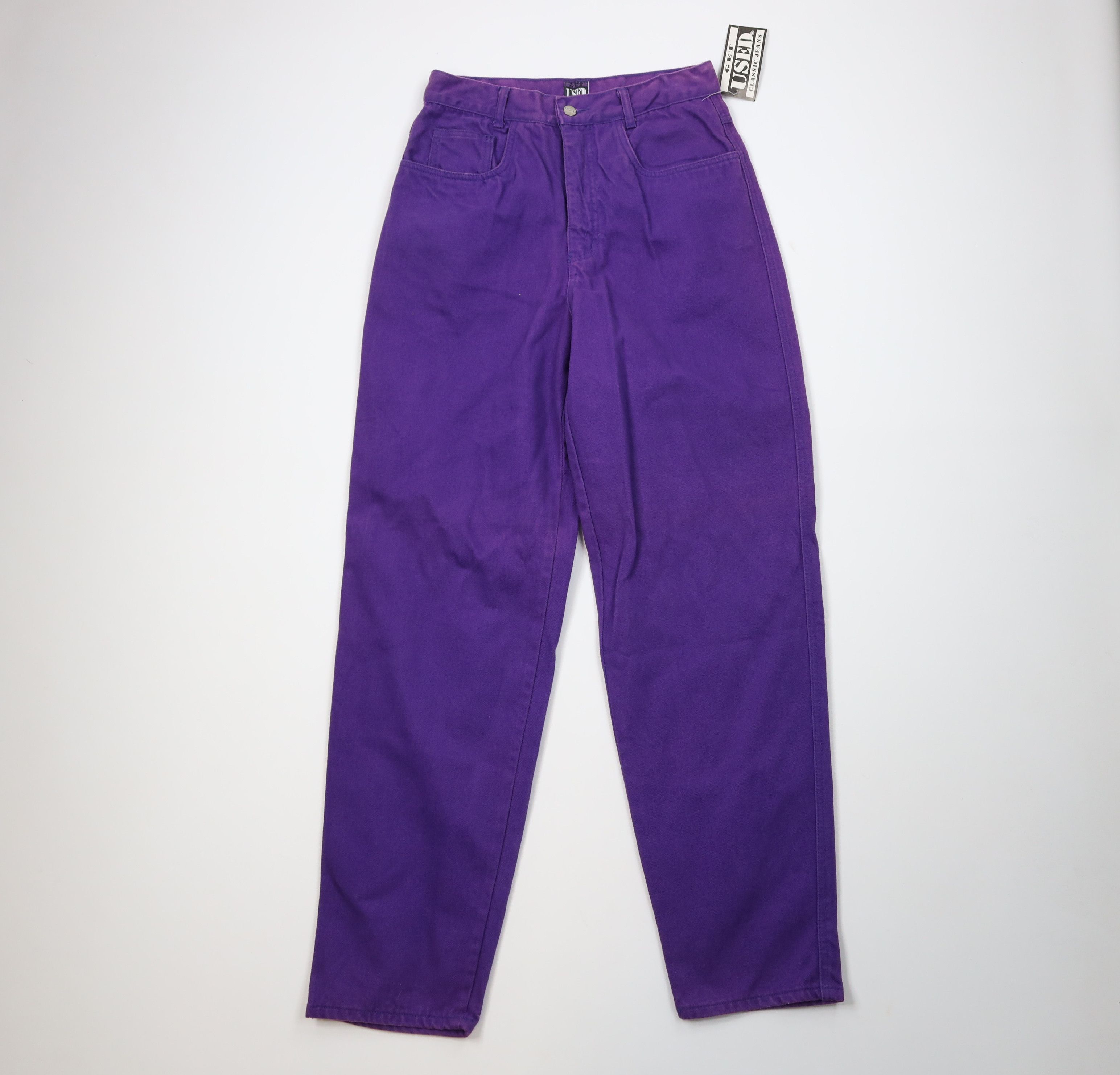 Vintage Deadstock Vintage 90s Streetwear Fit Skateboard Jeans Purple Size US 31 - 1 Thumbnail