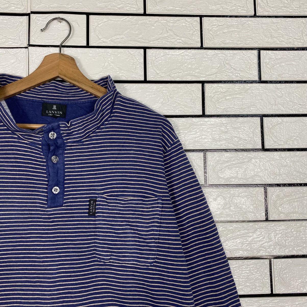 Lanvin 📌Vintage Hickory Chore Sweatshirt Striped Lanvin Size US M / EU 48-50 / 2 - 7 Thumbnail