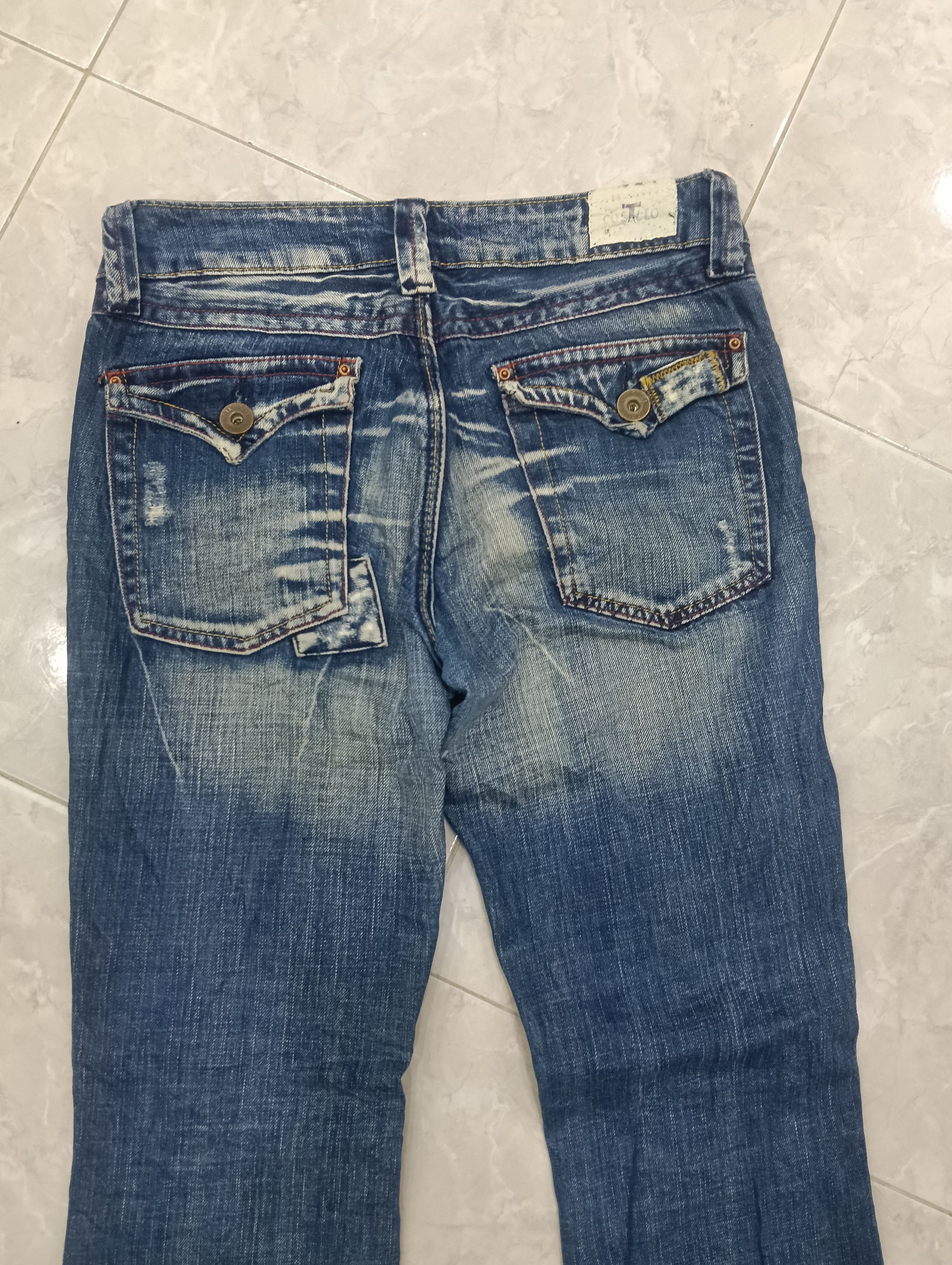 Japanese Brand Costello Sick Design Bootcut Denim Size 30" / US 8 / IT 44 - 5 Thumbnail