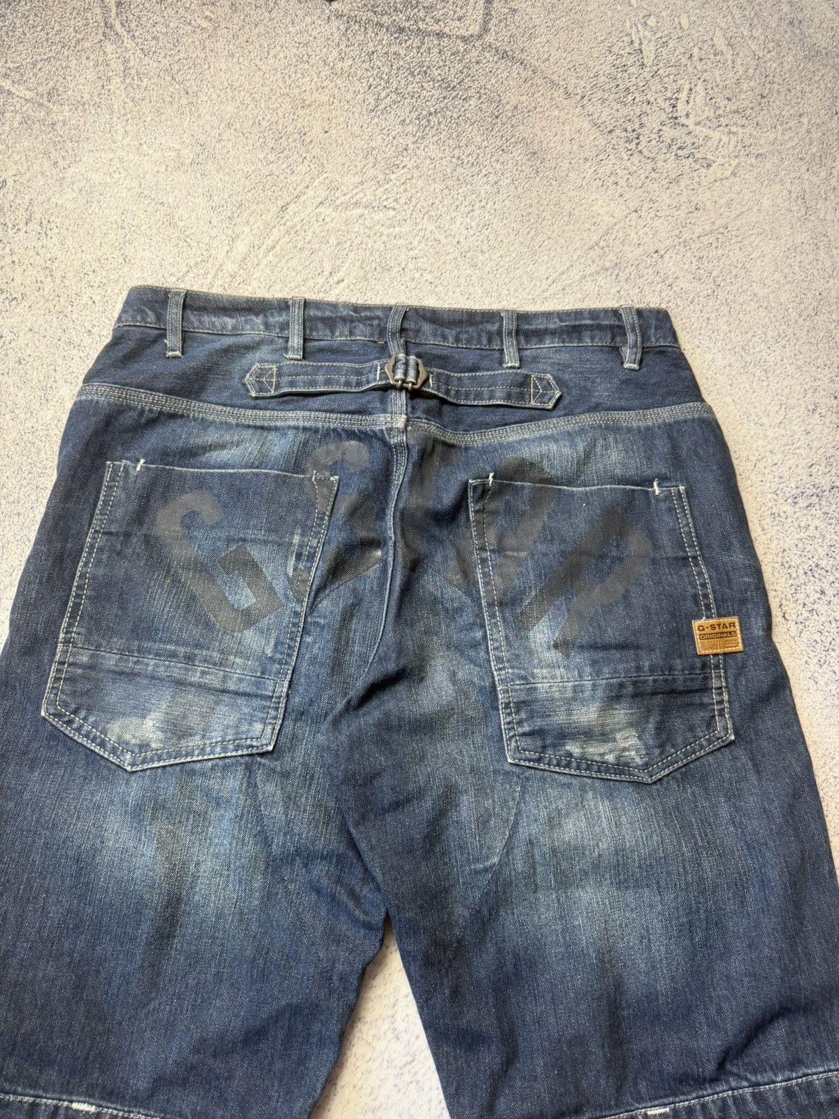 G-Star Mens Vintage G Star Raw Cargo Shorts rare army Y2K Size US 32 / EU 48 - 4 Thumbnail