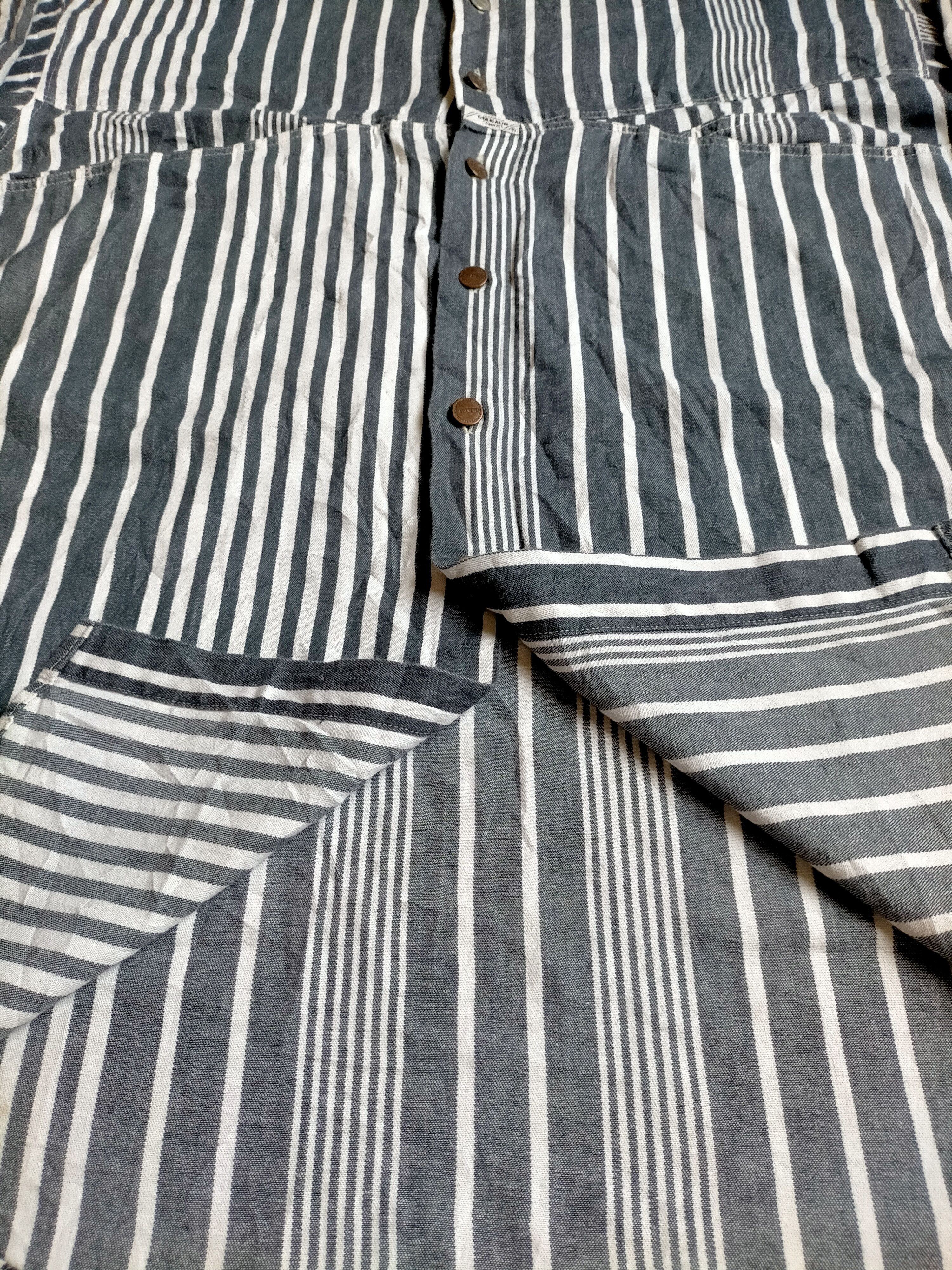 Marithe + Francois Girbaud Marithe +Francois Girbaud Hickory Striped Denim Button ups Size US M / EU 48-50 / 2 - 13 Thumbnail