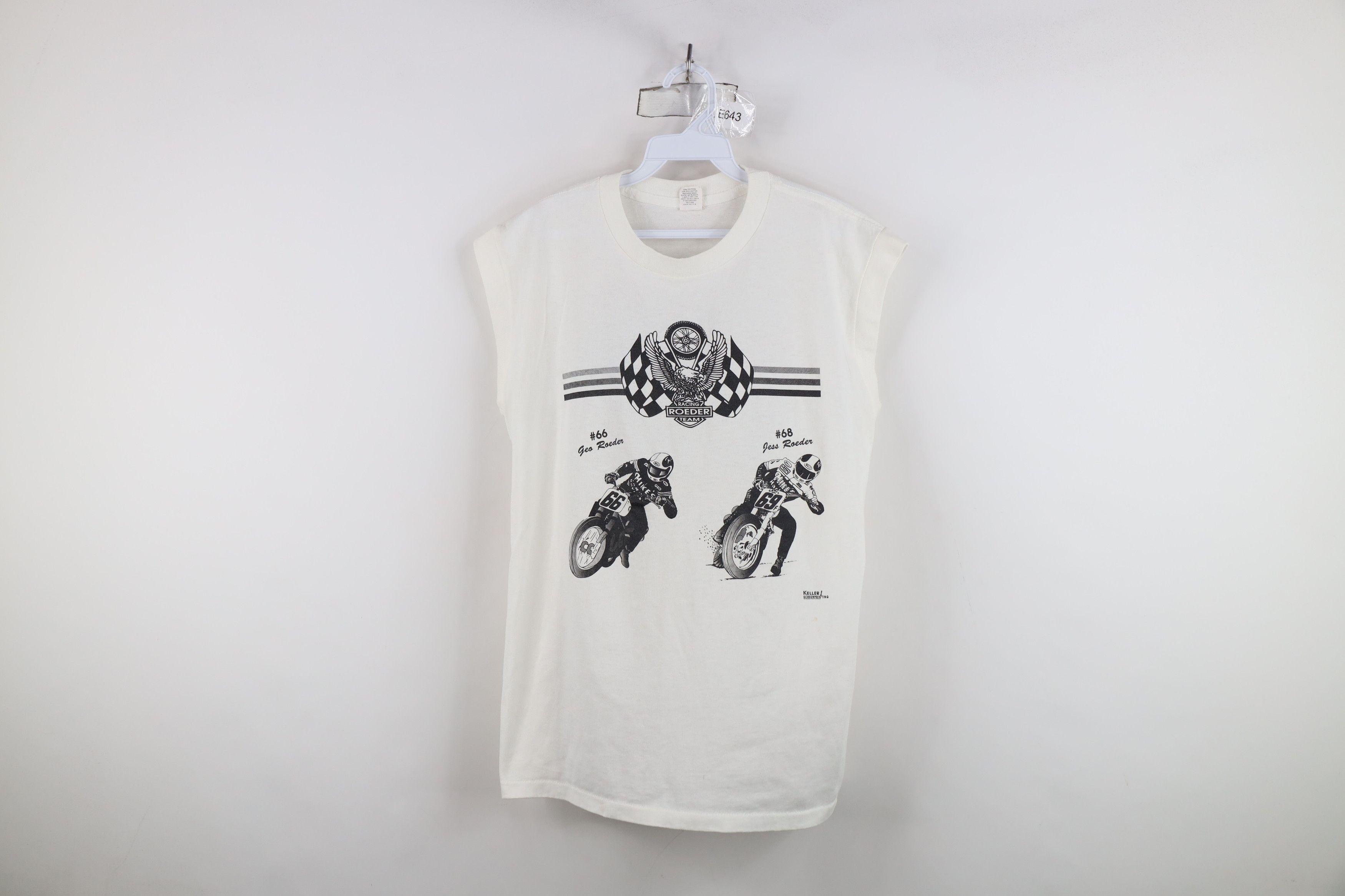 Vintage Vintage 80s 90s Racing Team Geo Jess Sleeveless T-Shirt USA Size US L / EU 52-54 / 3 - 1 Thumbnail