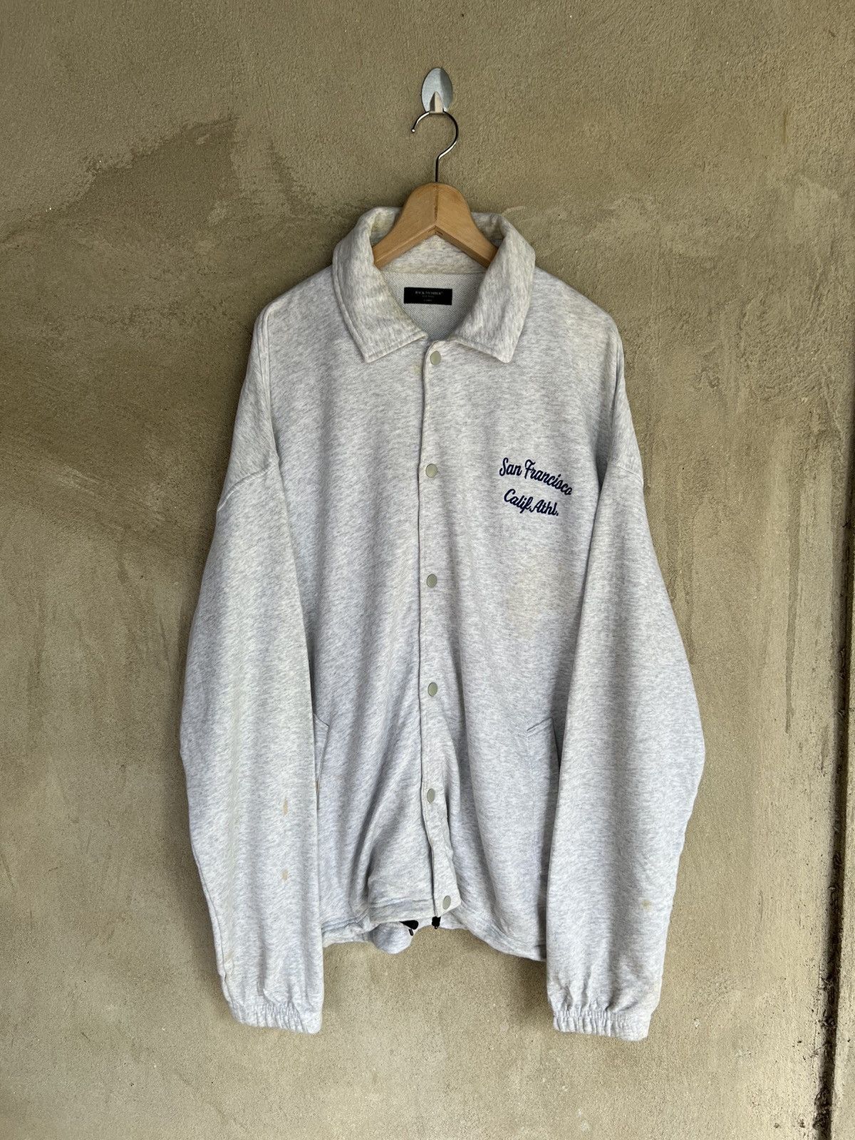 Japanese Brand Japanese Brand Back Number San Francisco Button Jacket Size US XL / EU 56 / 4 - 2 Thumbnail