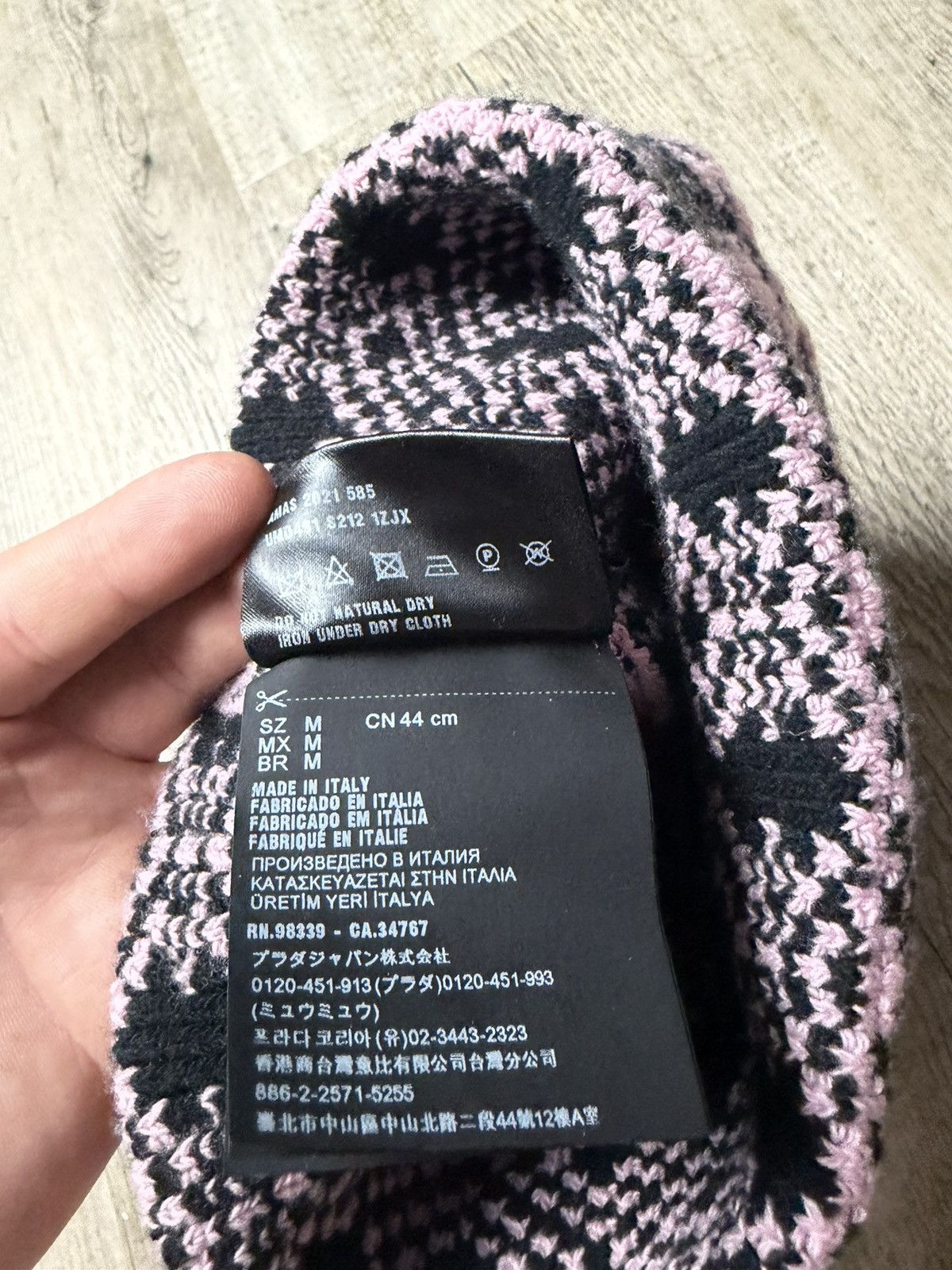 Prada Prada raf simons triangle 2021-22 Beanie Size ONE SIZE - 4 Thumbnail